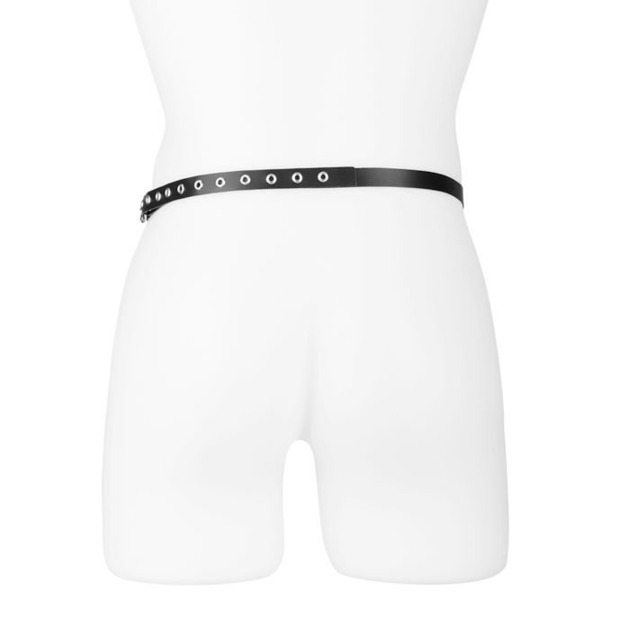peniskooi-met-riem-en-slot-Schwarz-Silber-3