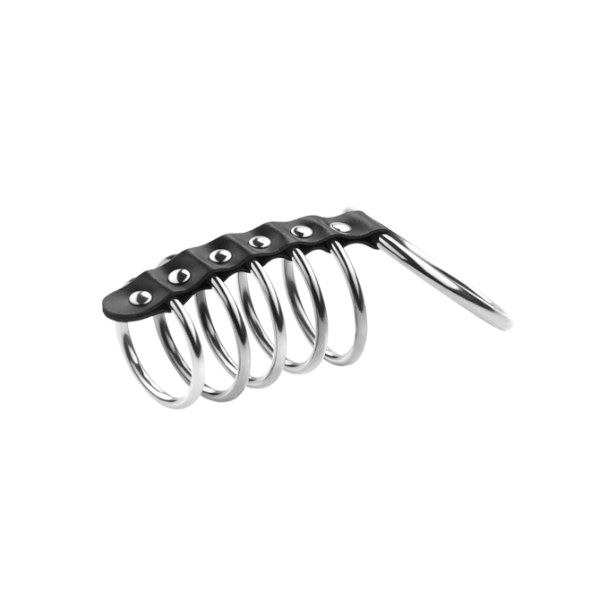 manchette-pénienne-avec-anneaux-3-5---5-5-cm-Argent-Noir-3