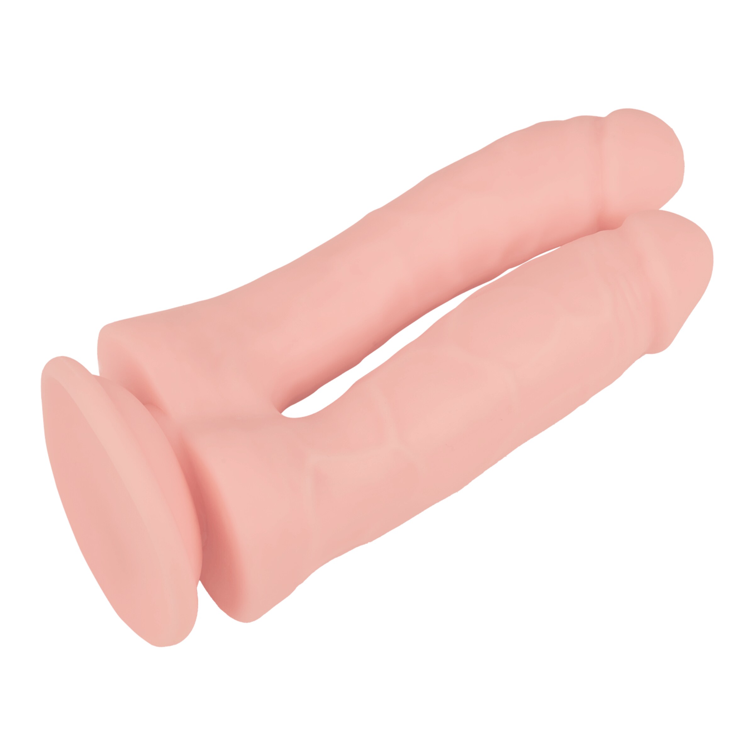 gode-double-à-ventouse-17-5-cm-Naturel pâle-5
