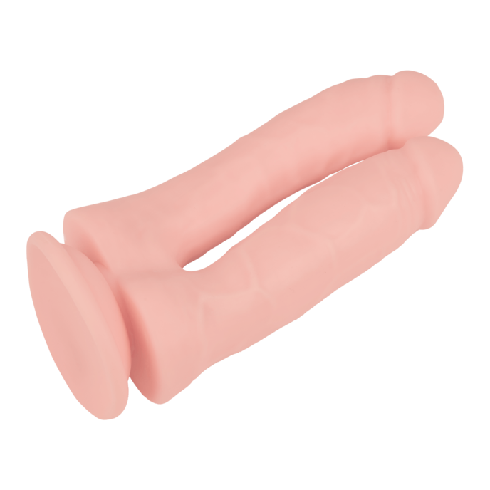 gode-double-à-ventouse-17-5-cm-Naturel pâle-5