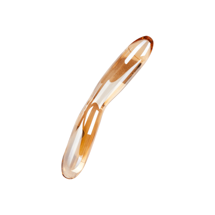 glanzende-glazen-dildo-17-cm-Oranje-1