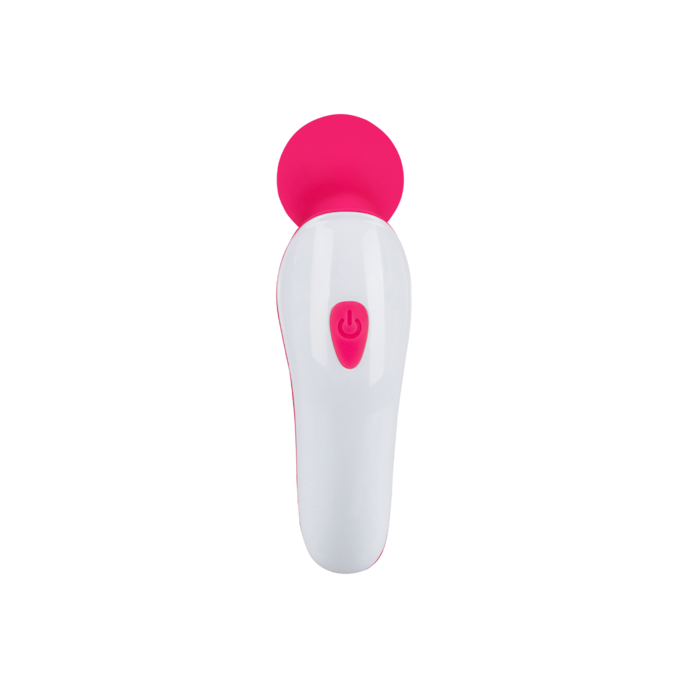 krachtige-mini-massager-siliconen-14-cm-Neonroze-Wit-4