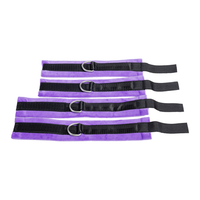 ensemble-de-bondage-avec-hogtie-6-pièces-Noir-Violet-4