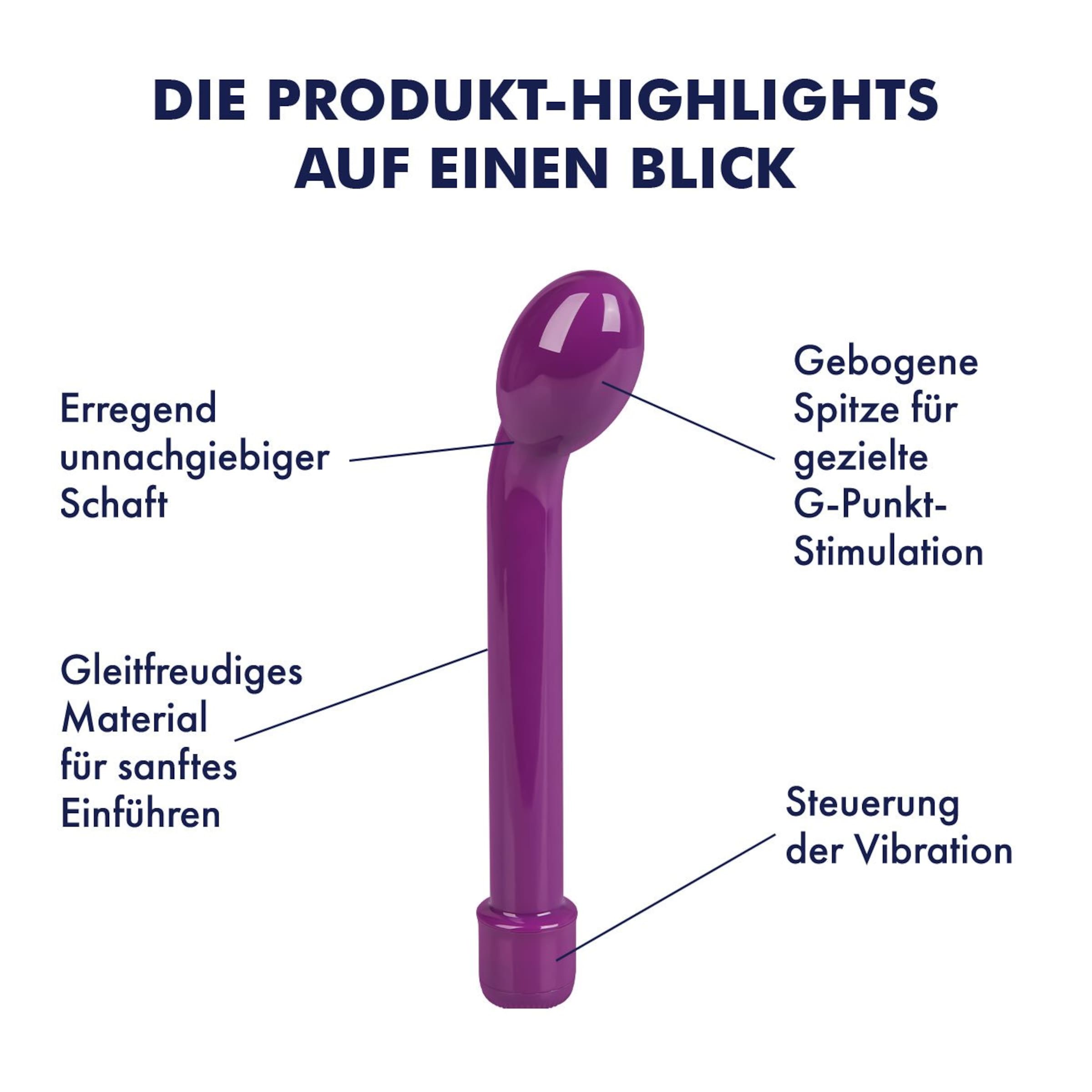 G-Punkt-Vibrator Verspielter G-Punkt-Vibrator, 21 cm violett  online  bestellen