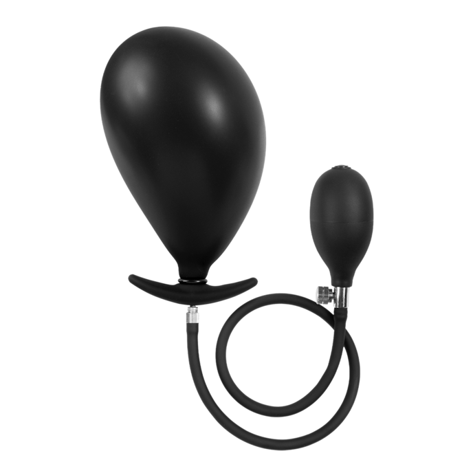 latex-play---inflatable-curved-anal-plug-with-pump-8-cm-Noir-3