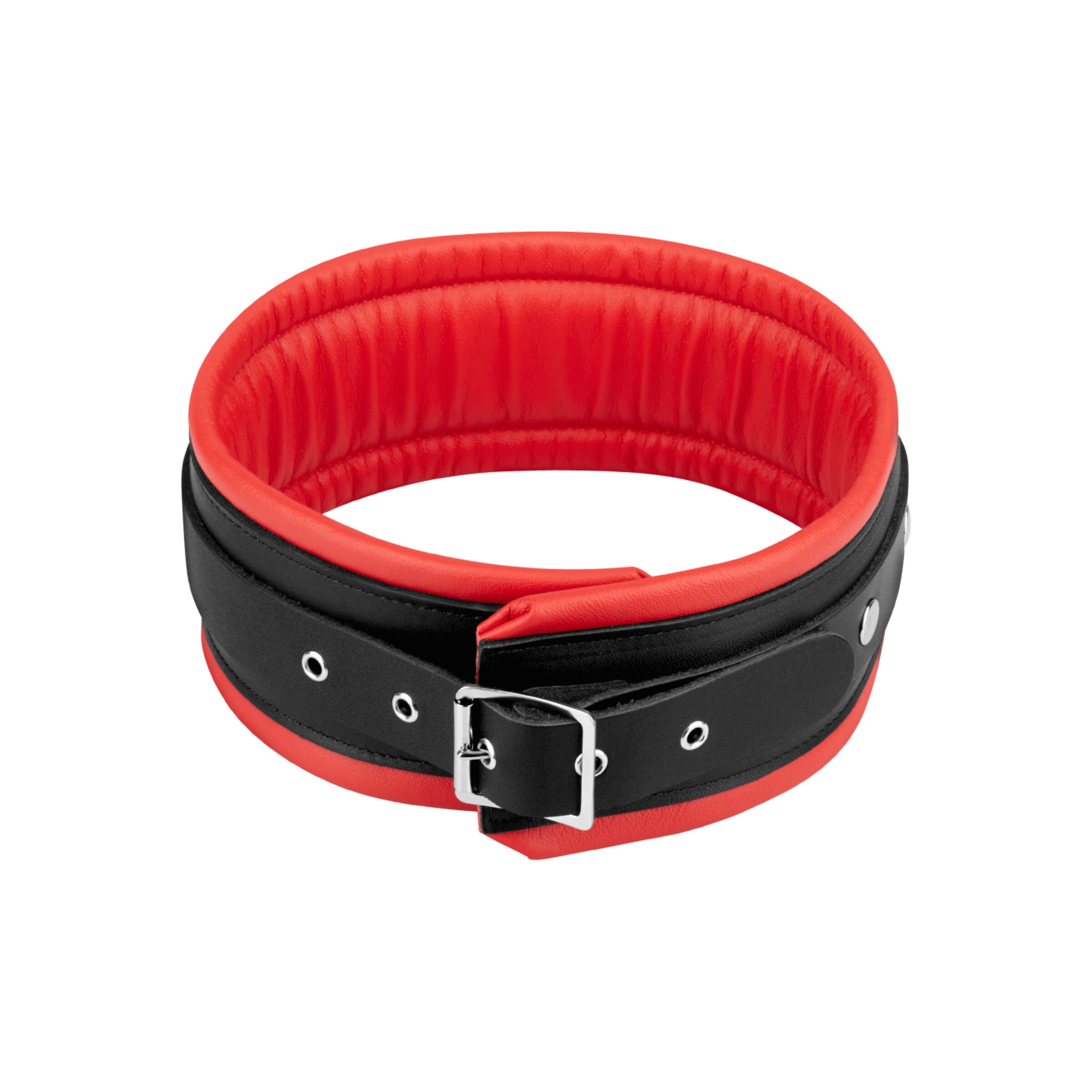 collier-rembourré-m/l-Noir-Rouge-4