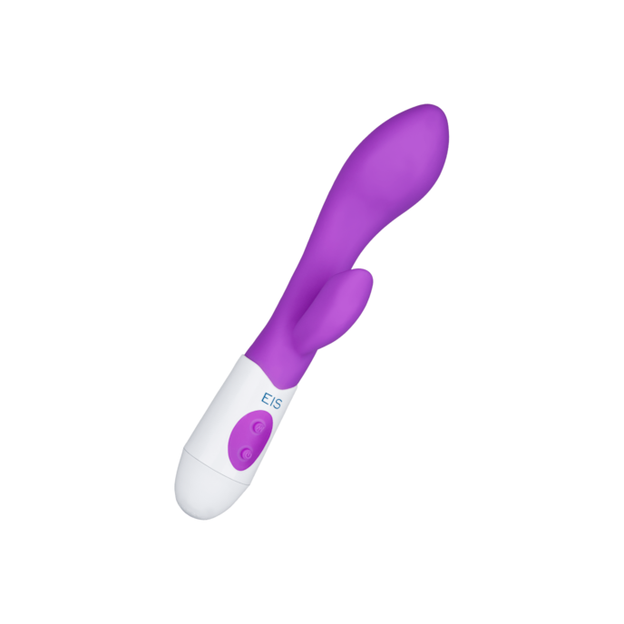 rabbit-ergonomique-en-silicone-20-cm-Blanc-Violet-1