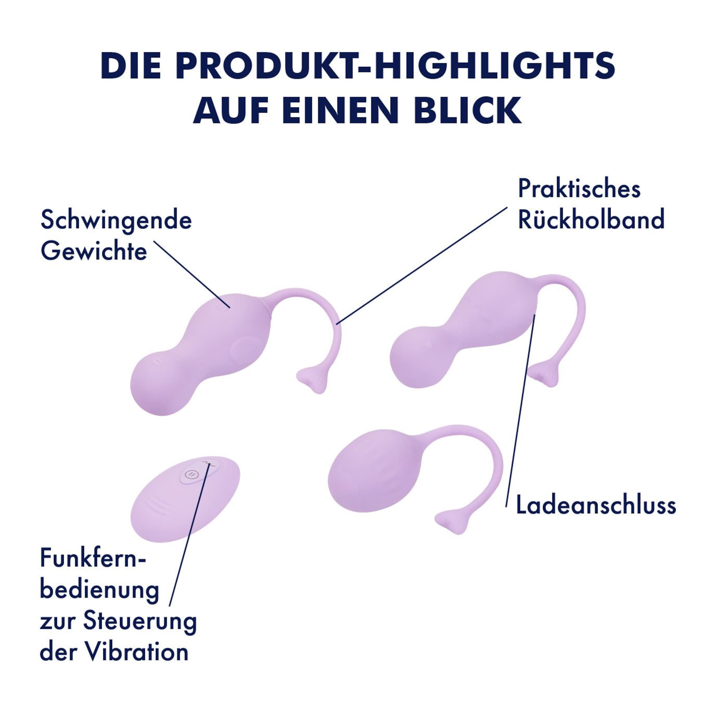 Liebeskugeln Liebeskugelset mit Fernbedienung, 4 Teile Lila  online kaufen
