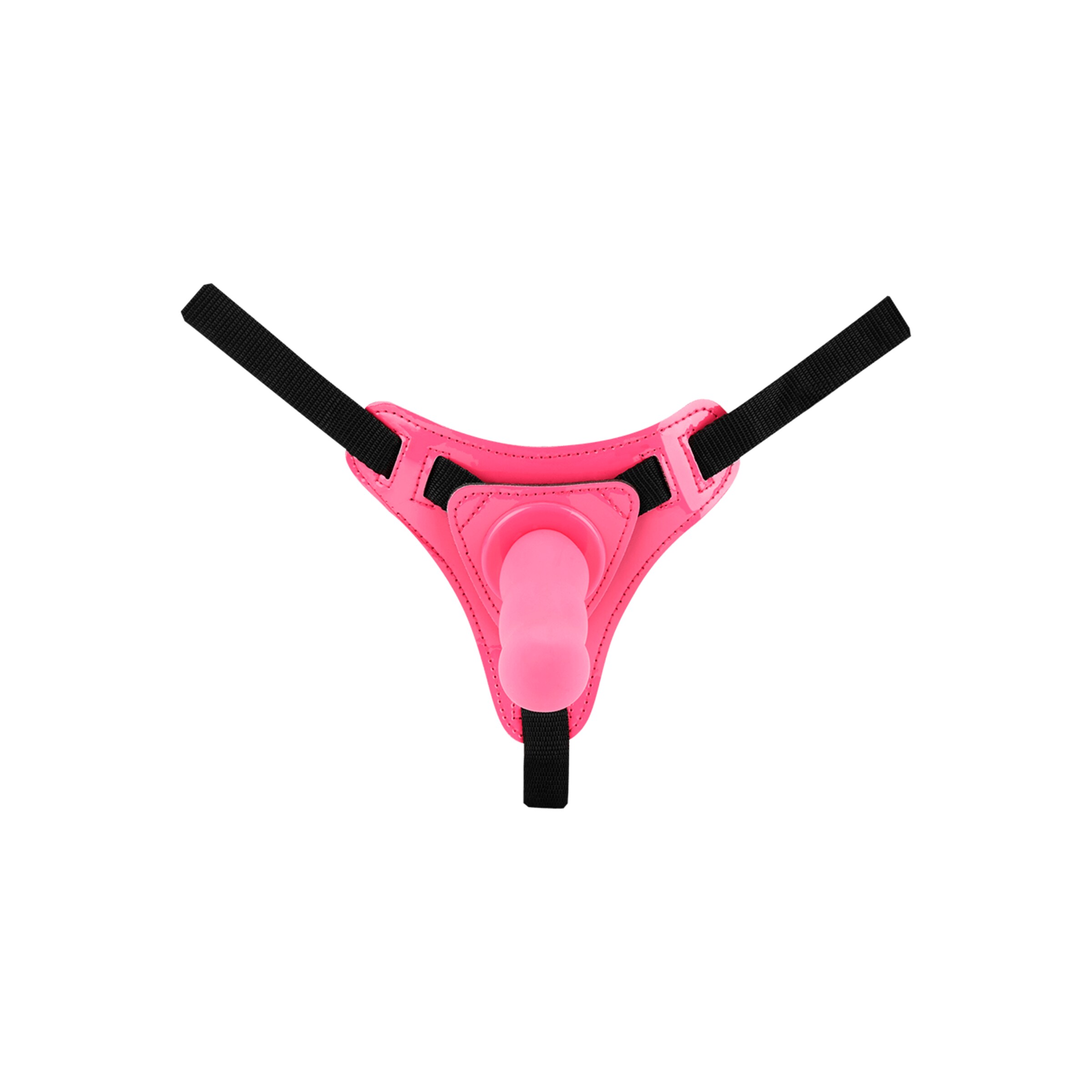 strap-on-avec-filetage-hy]-en-silicone-12-7-cm-Noir-Rose-3