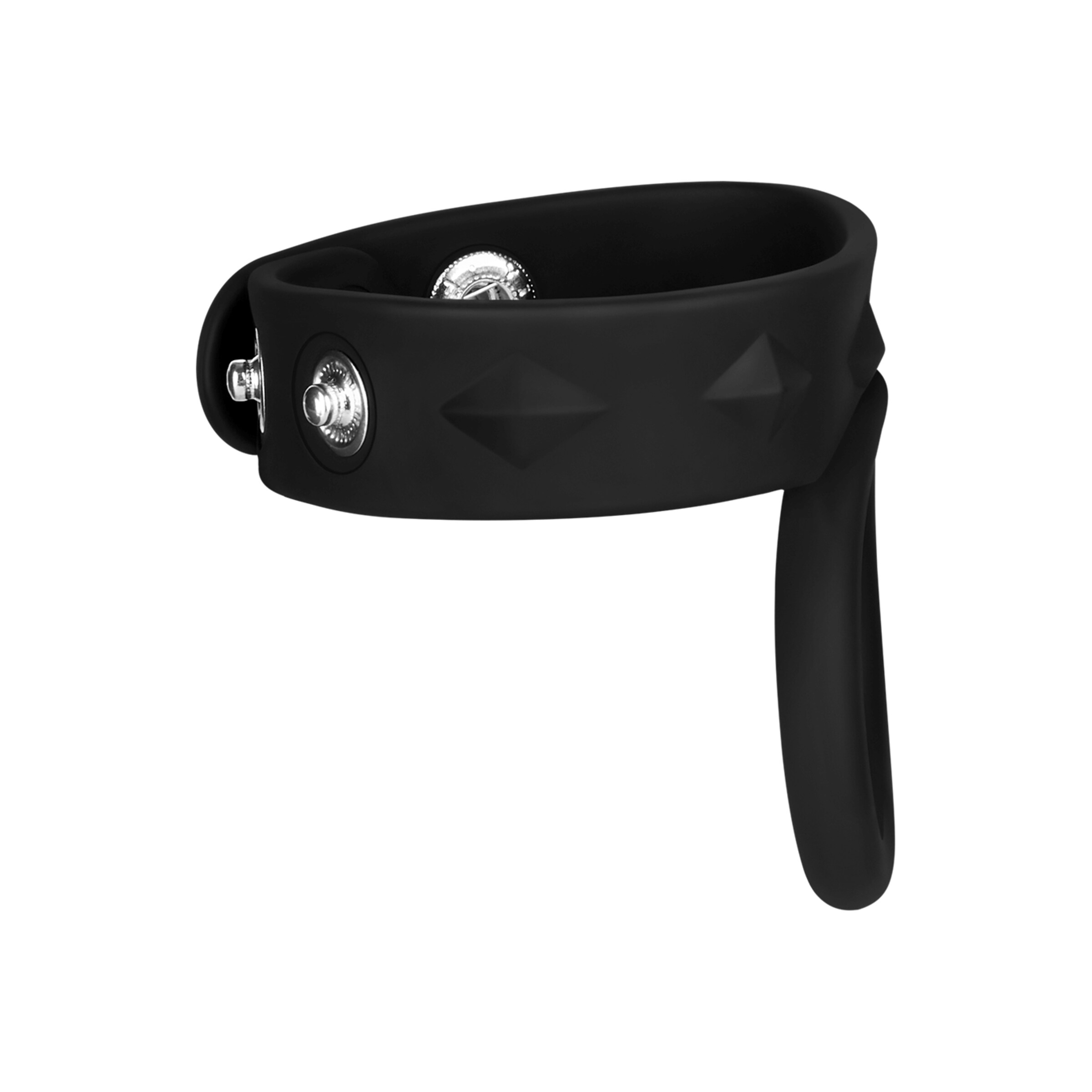 silicone-cock-&-ball-strap-4---6-cm-Zwart-2