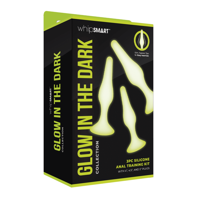 glow-in-the-dark---anal-training-kit-3-delig-Neongeel-Wit-3