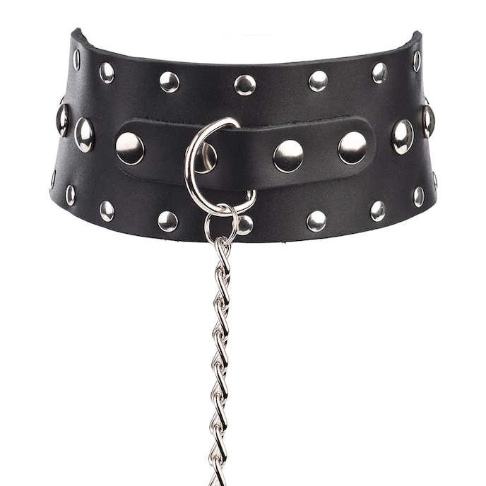 collier-large-avec-laisse-Argent-Noir-2