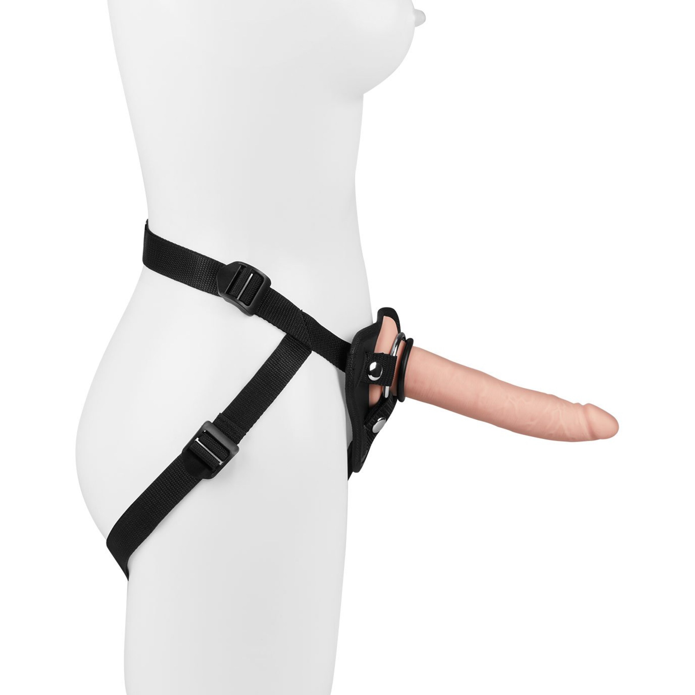 strap[nbhy]on-met-siliconen[nbhy]natuurlijke-dildo-20-cm-Natuurlijk licht-Zwart-2