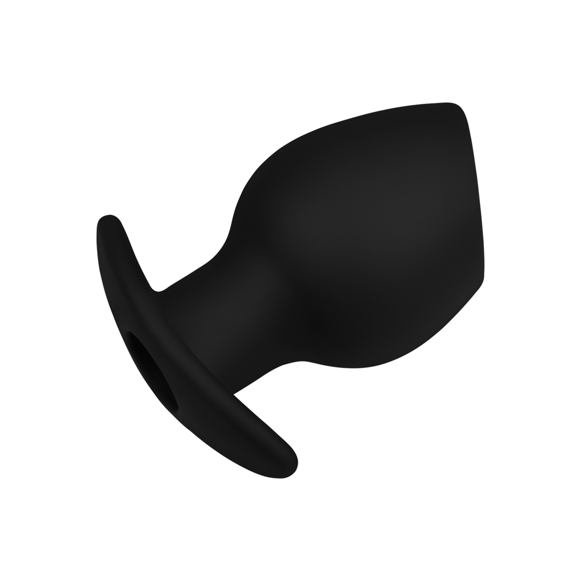 plug-anal-en-silicone[nbhy]-avec-tunnel-m-9-8-cm-Noir-5