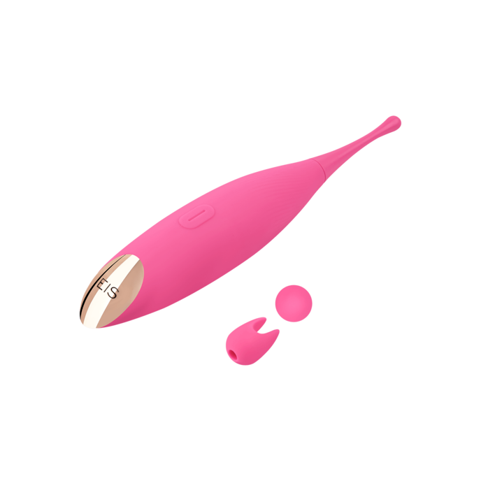 vibromasseur-à-poser-avec-2-embouts-17-cm-Bronze-Rose-6