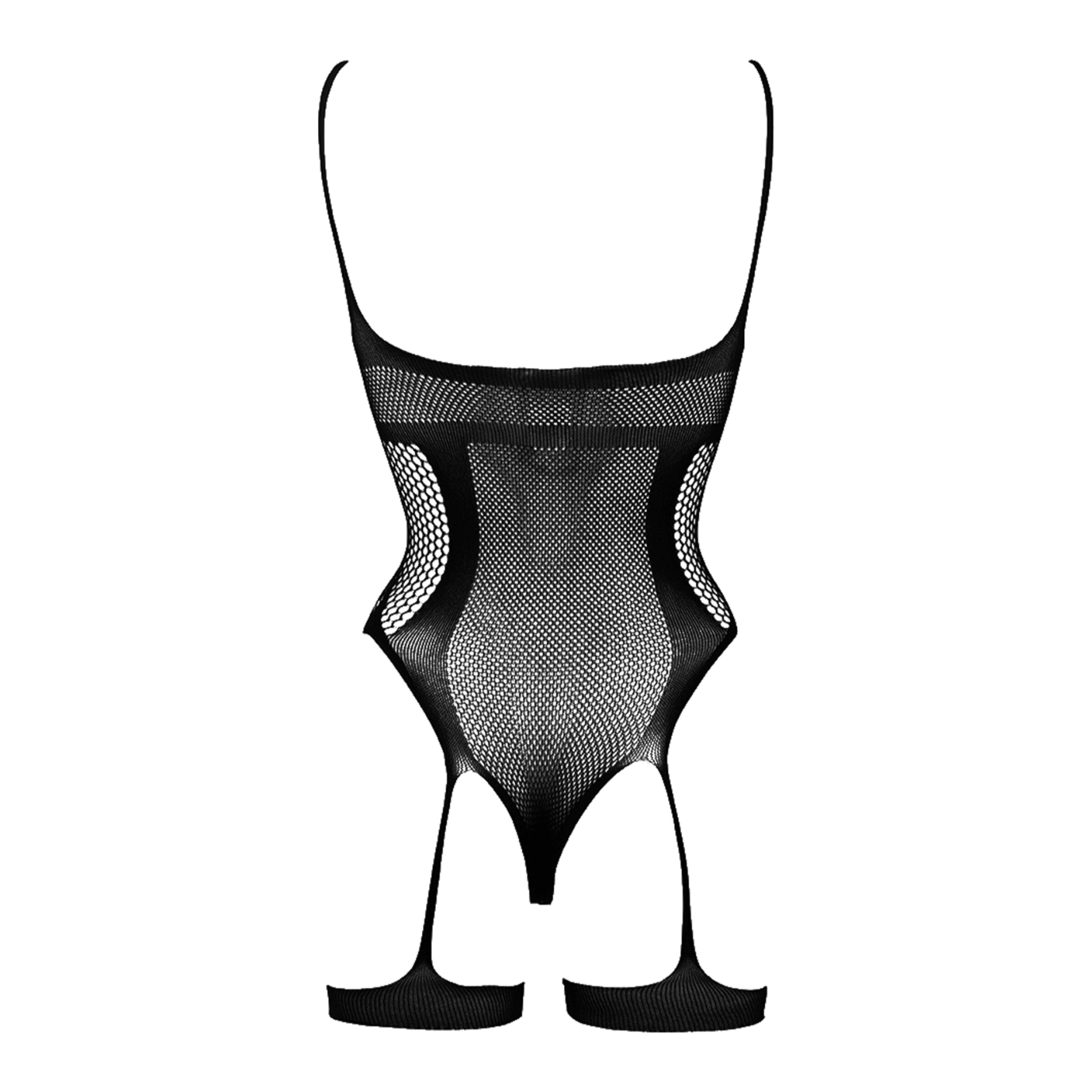 bliss---open-cup-strappy-teddy-Zwart-4