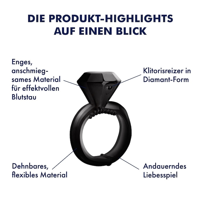 Penisring mit Diamant-Klitorisreizer, 3 cm schwarz online kaufen Penisring mit Diamant-Klitorisreizer, 3 cm schwarz online kaufen