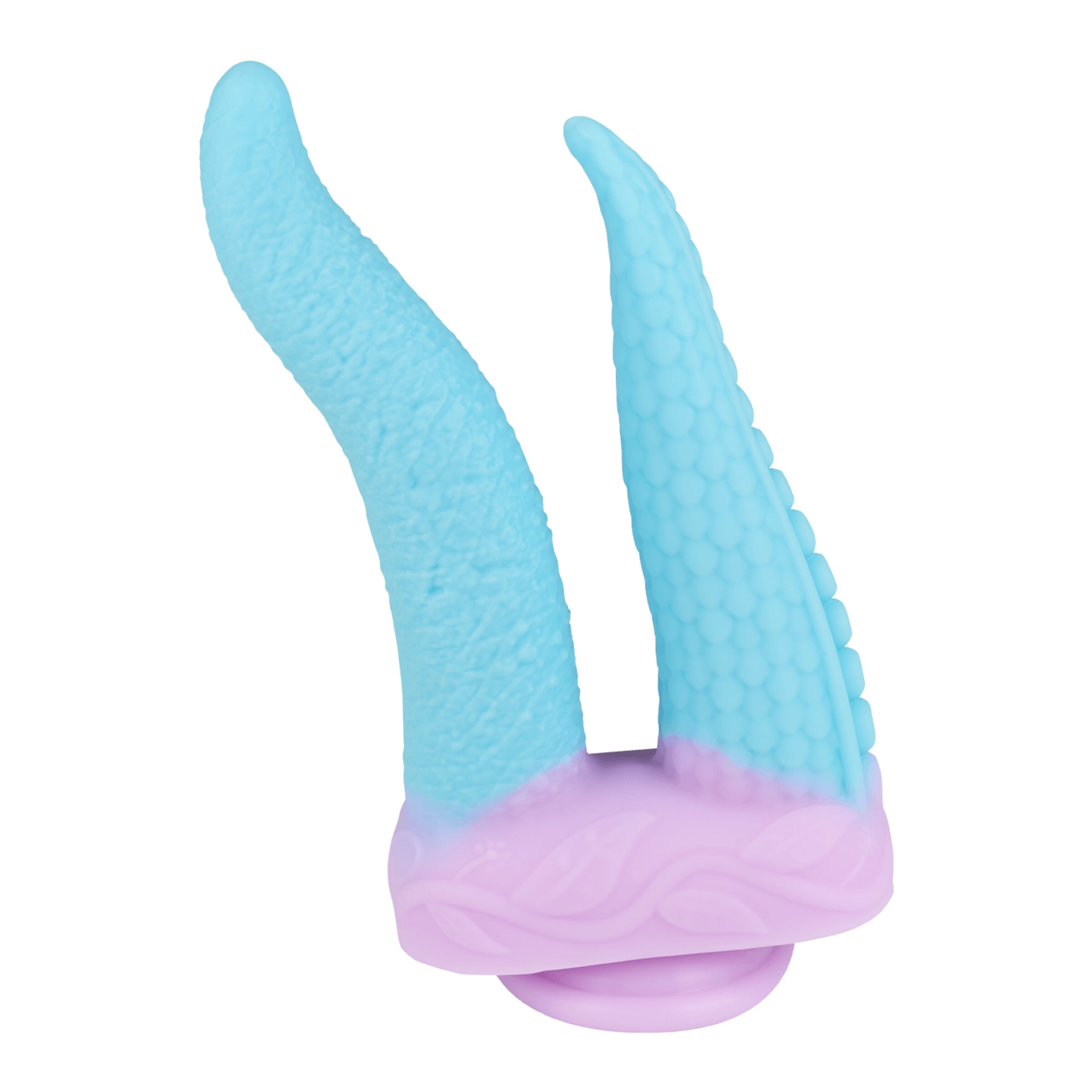 verspielter-tentakel-doppeldildo-mit-saugfuß-24-5-cm-Hellblau-Lila-2