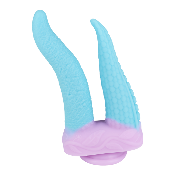 verspielter-tentakel-doppeldildo-mit-saugfuß-24-5-cm-Hellblau-Lila-2