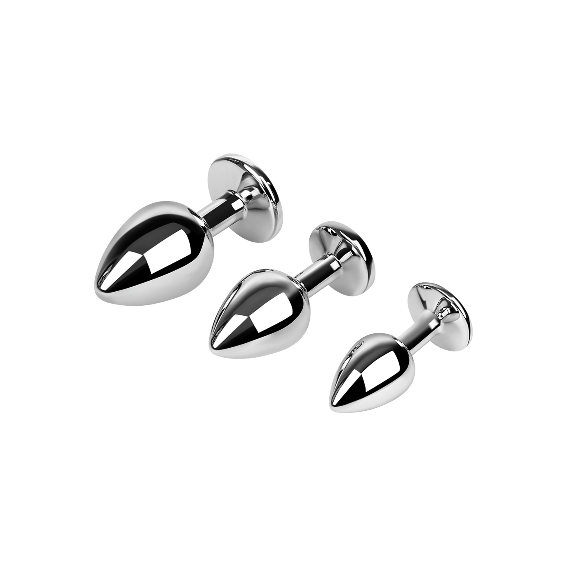 set-de-plugs-anaux-en-aluminium-7---9-5-cm-Argent-Transparent-3