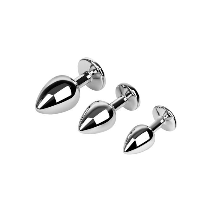 set-de-plugs-anaux-en-aluminium-7---9-5-cm-Argent-Transparent-3