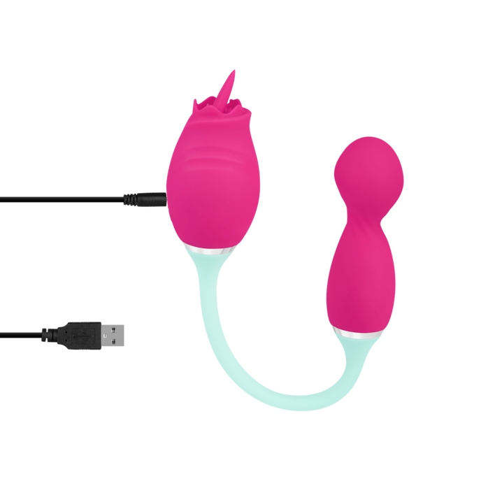 vibromasseur-2-en-1-en-silicone-37-cm-Rose-Turquoise-5