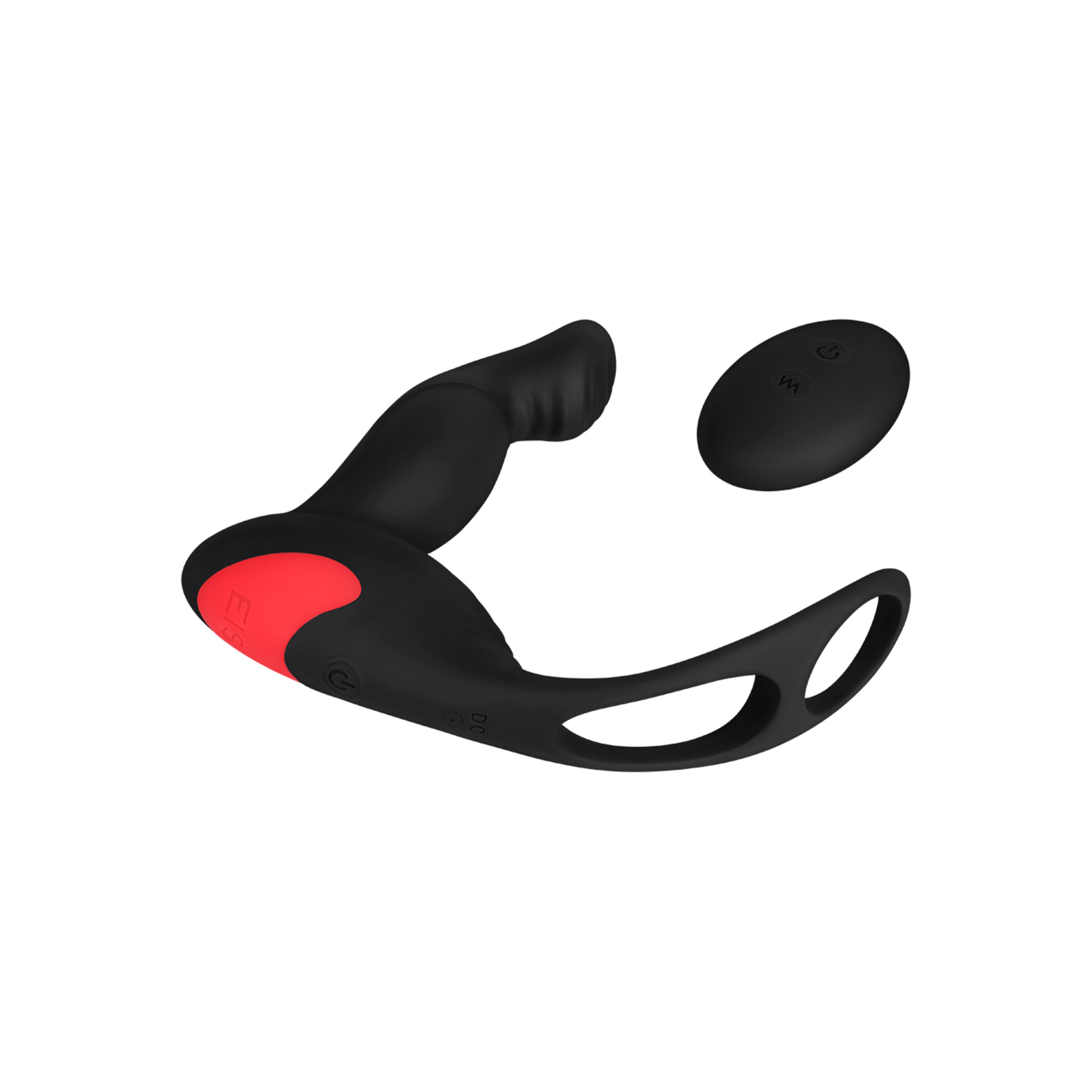 stimulateur-de-prostate-avec-anneau-pénien-16-5-cm-Noir-Rouge-8