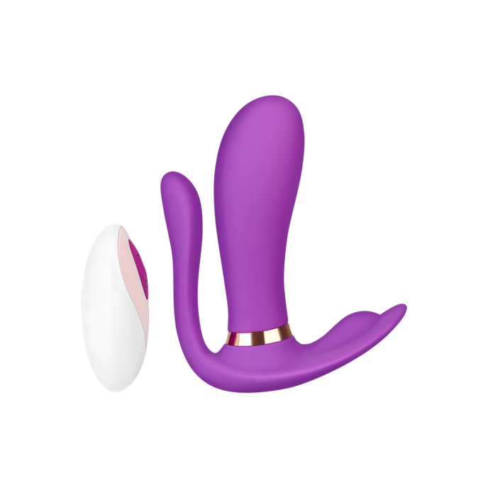 vibromasseur-en-silicone-avec-télécommande-11-cm-Violet-3