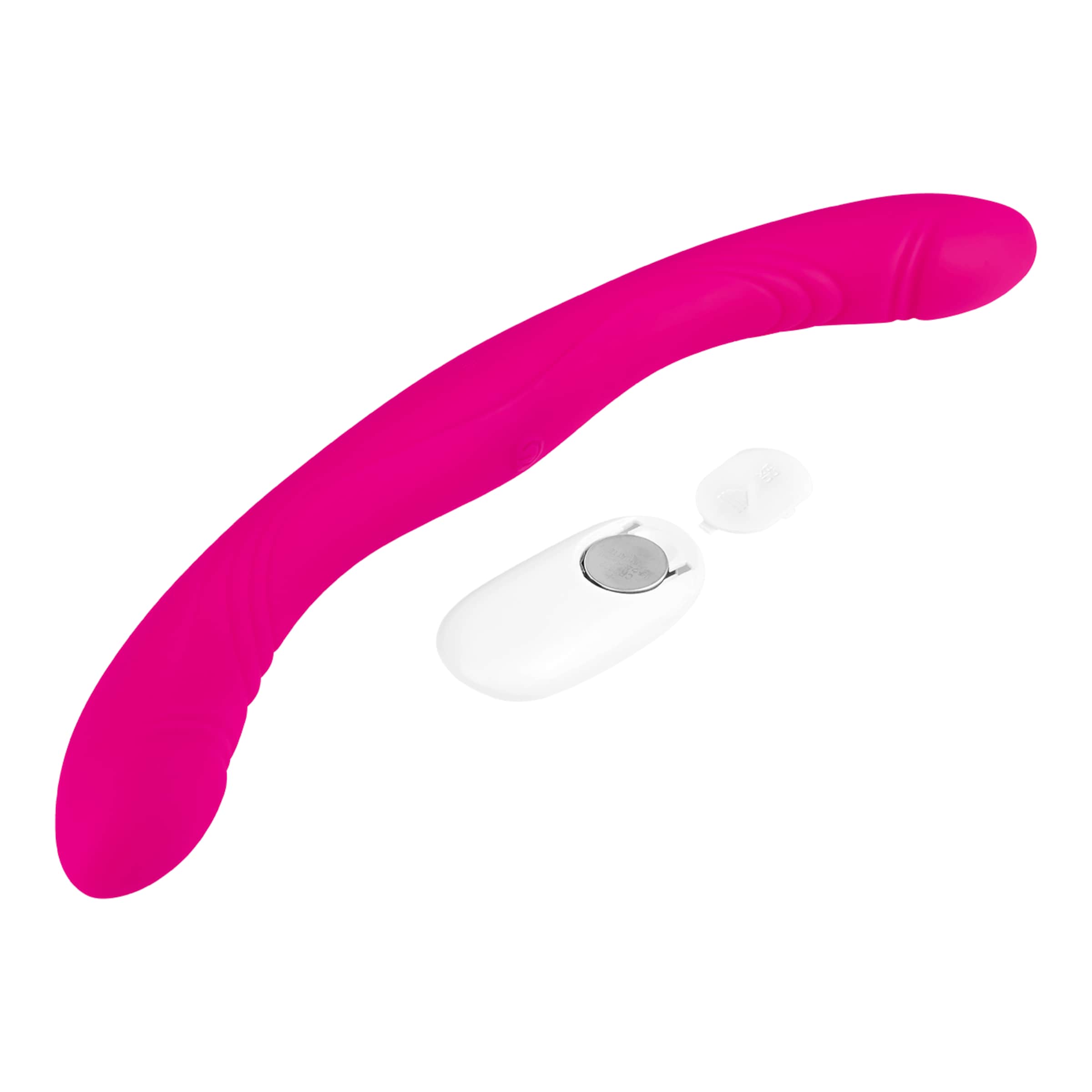 Doppelvibrator aus Silikon mit Fernbedienung, 32 cm