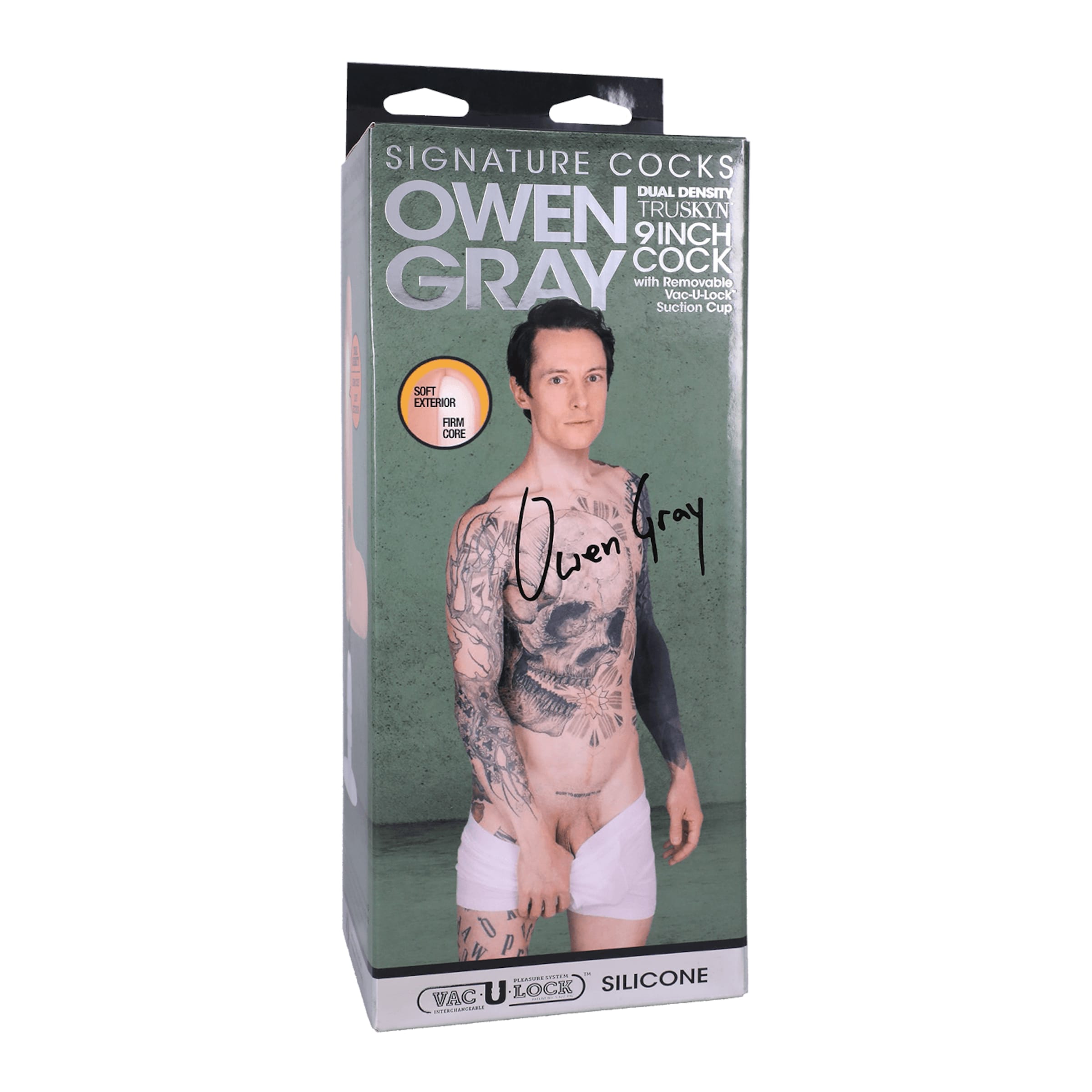 Signature Cocks - Owen Gray - Silicone, 23,5 cm