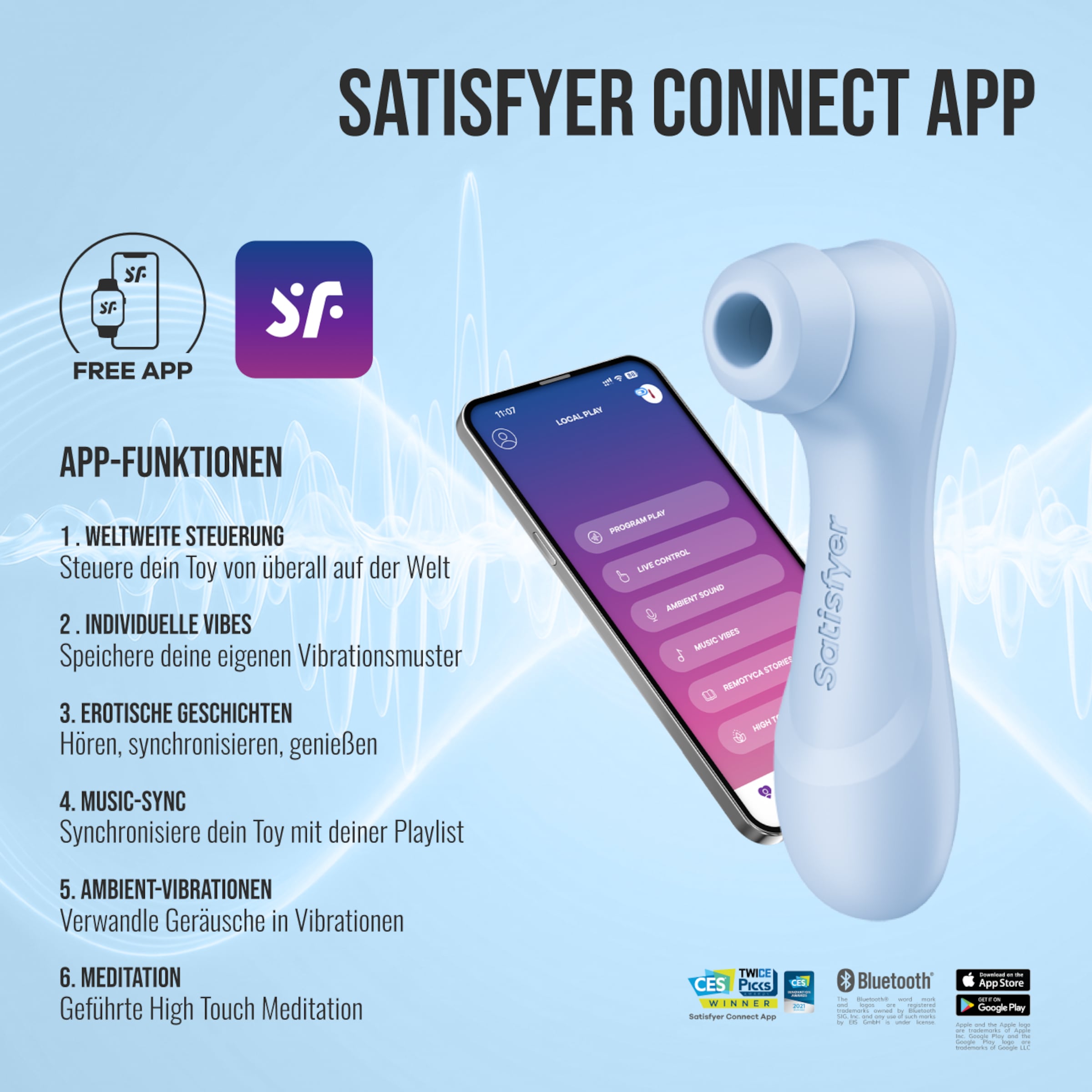 Satisfyer - Pro 2 Generation 4 - Double Air Luchtdruk Vibrator - Lichtblauw