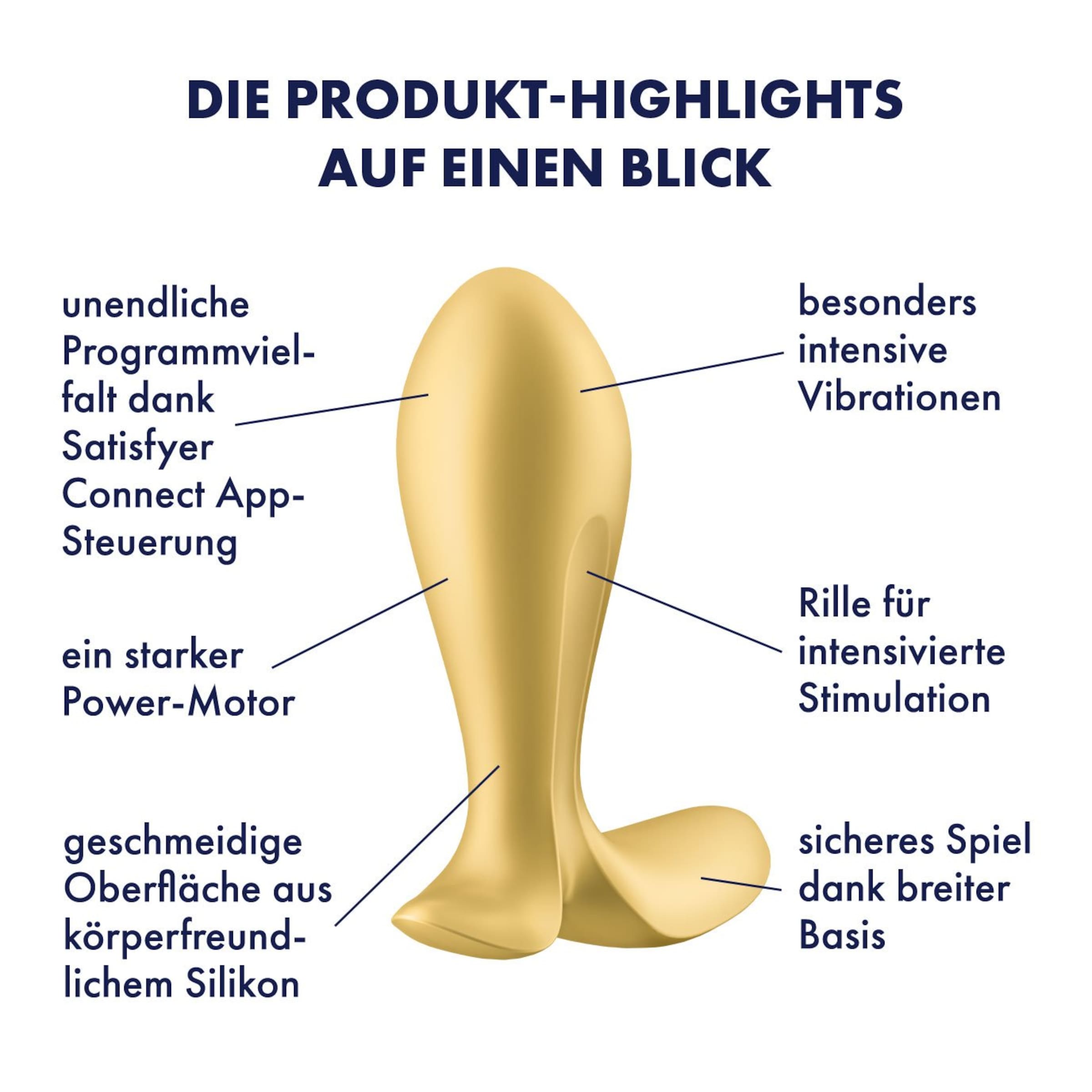 Satisfyer Intensity Plug’, 8,8 cm, mit App