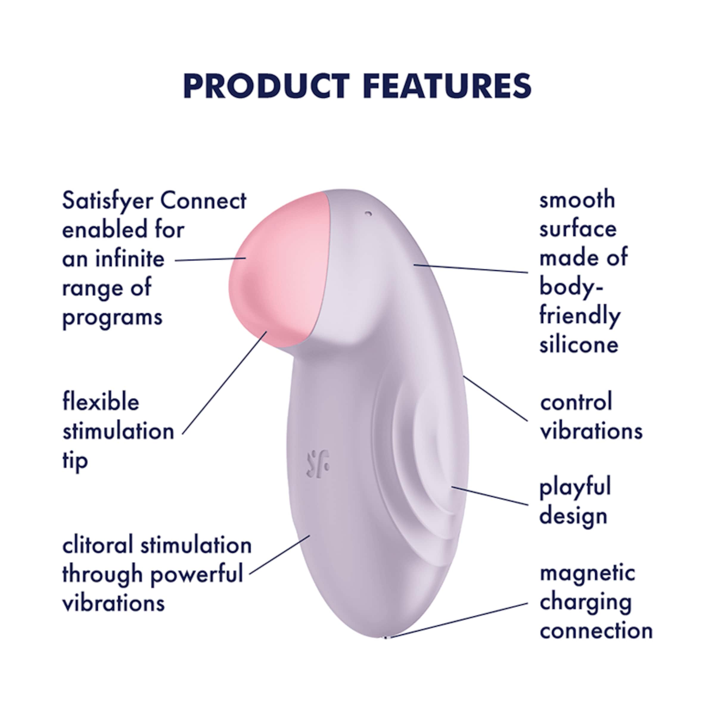 Satisfyer Tropical Tip Connect App, 8,5 cm
