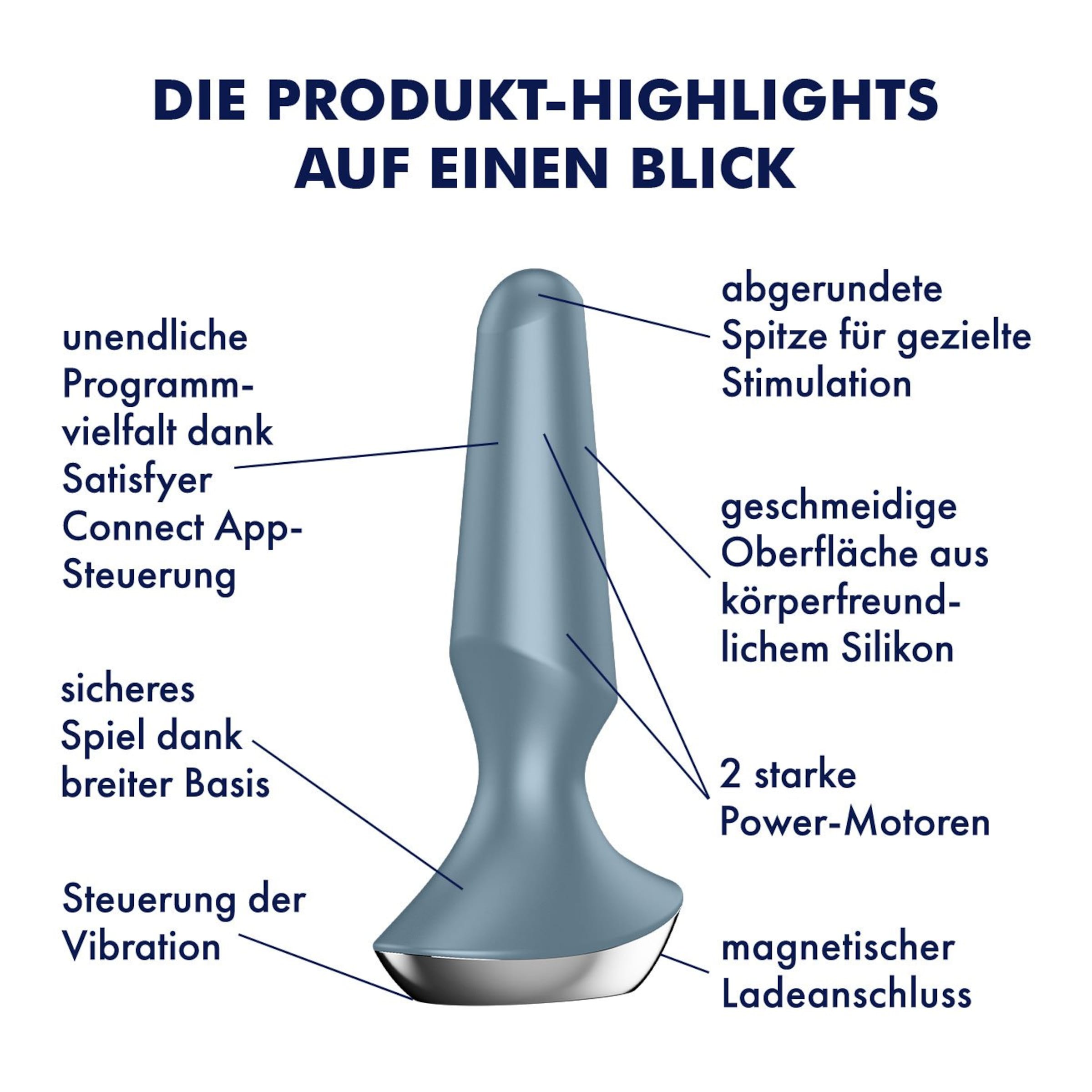 Satisfyer Plug-ilicious 2 Connect App, 12,5 cm