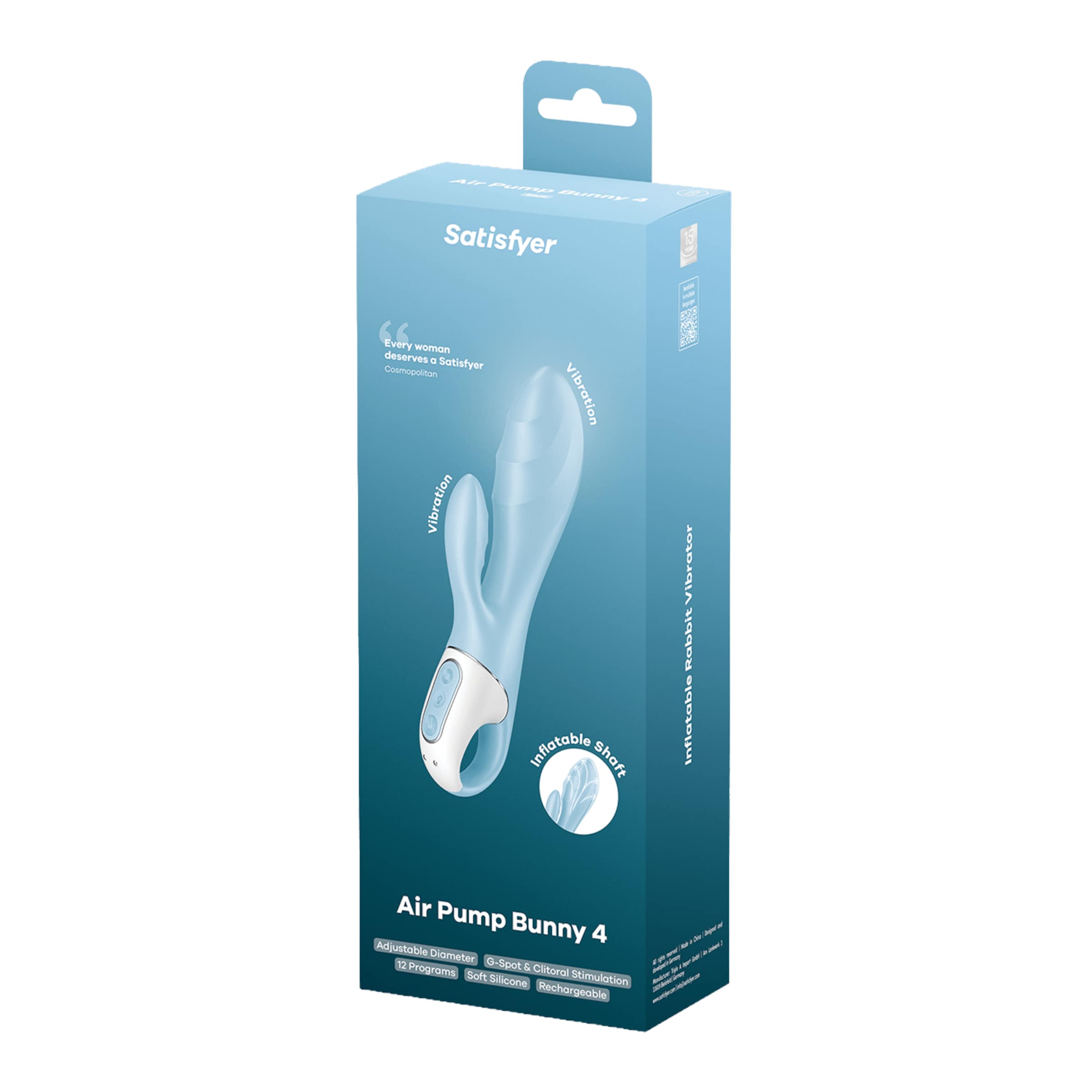 Satisfyer ‘Air Pump Bunny 4, 21,5 cm