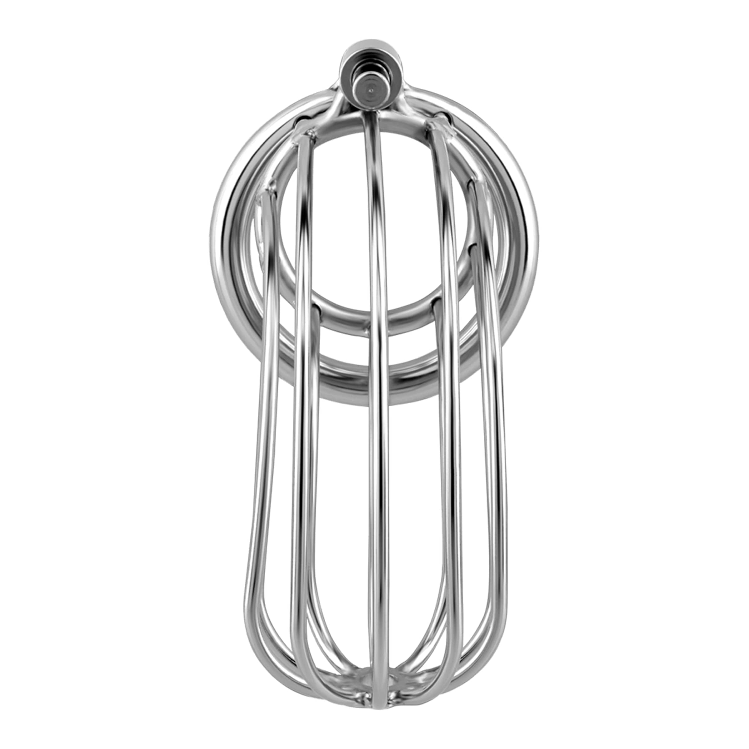 Metall-Peniskäfig mit Schloss, 11 cm