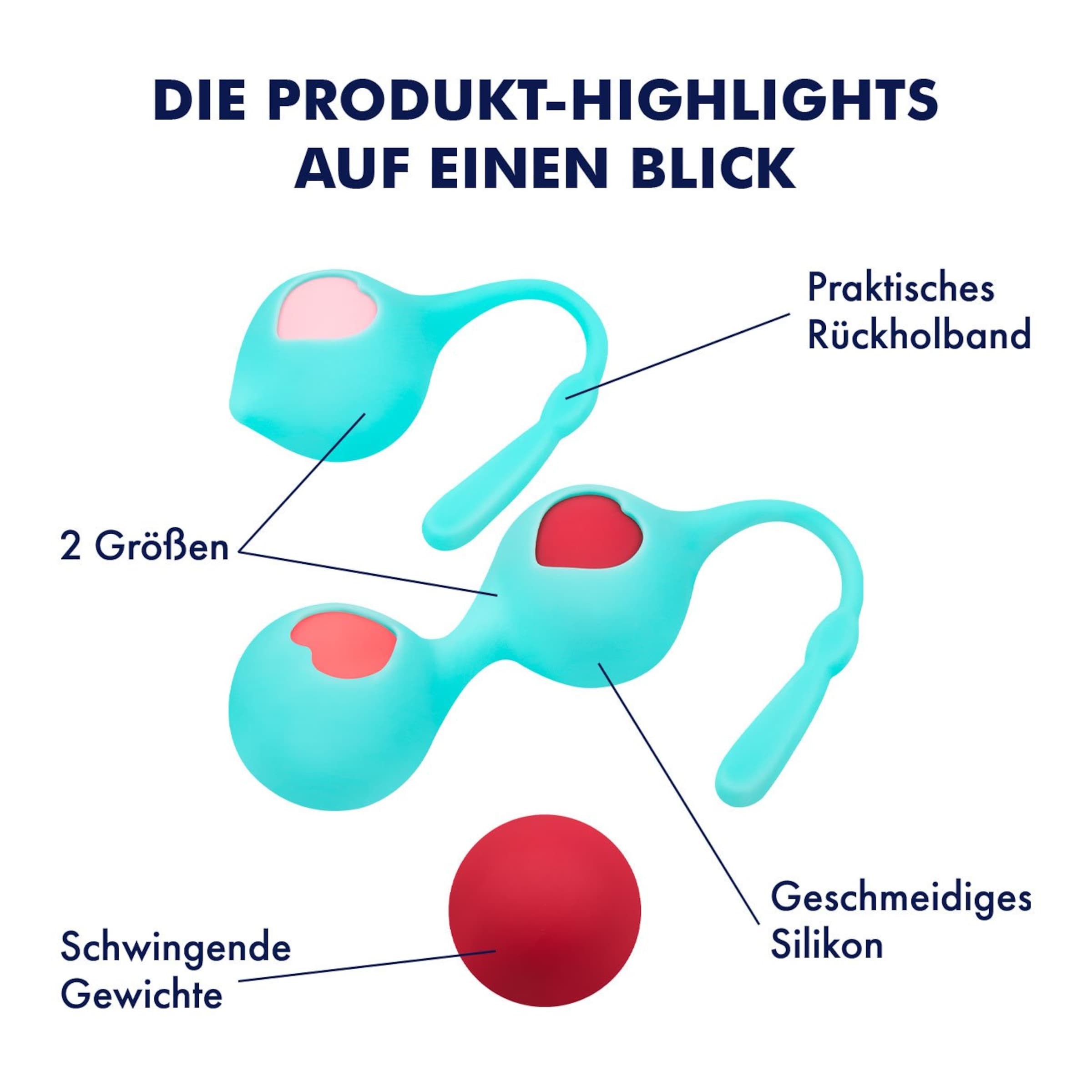 Süßes Liebeskugel Set, 3,5 cm
