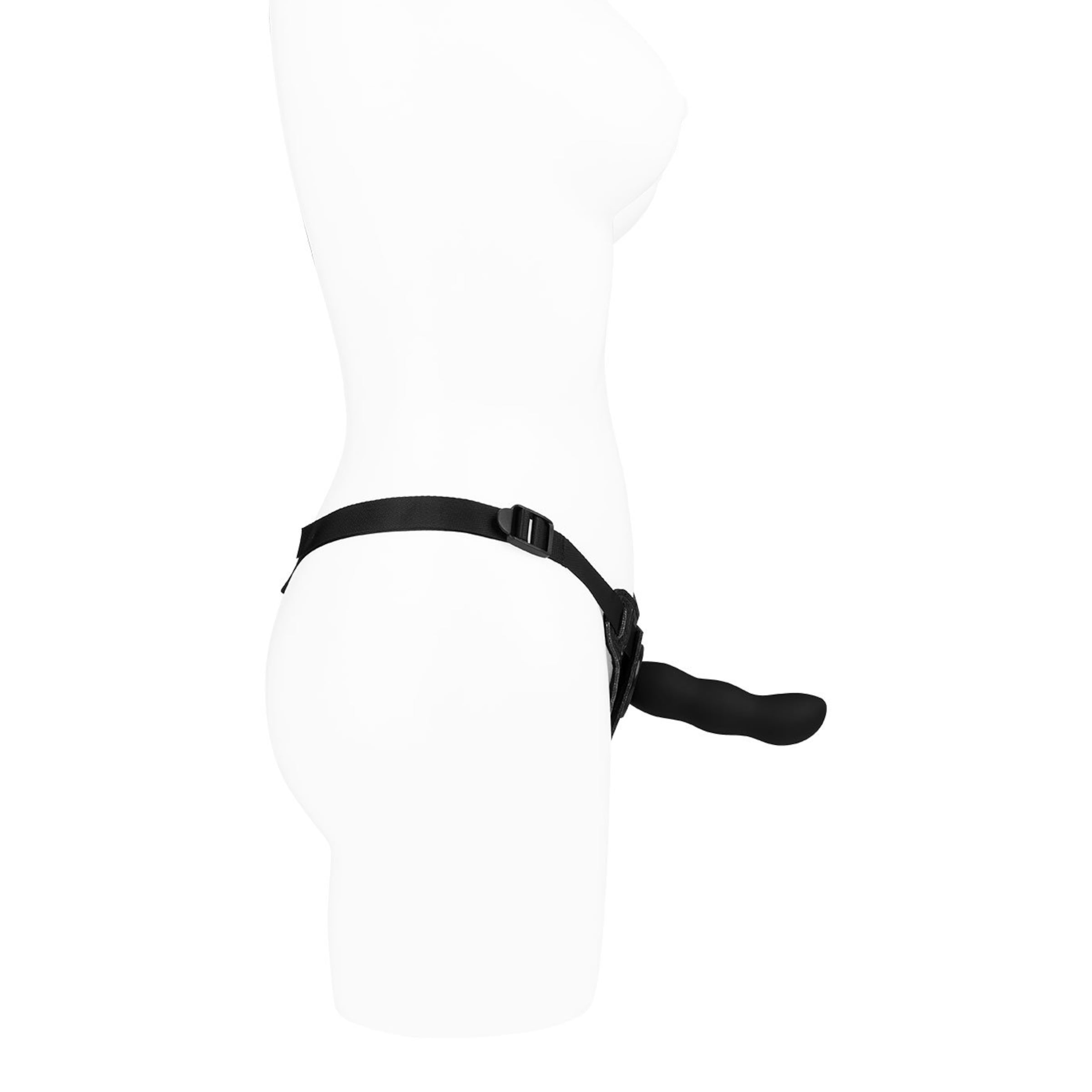 Deluxe Strap-On Dildo mit Harness, 12 cm