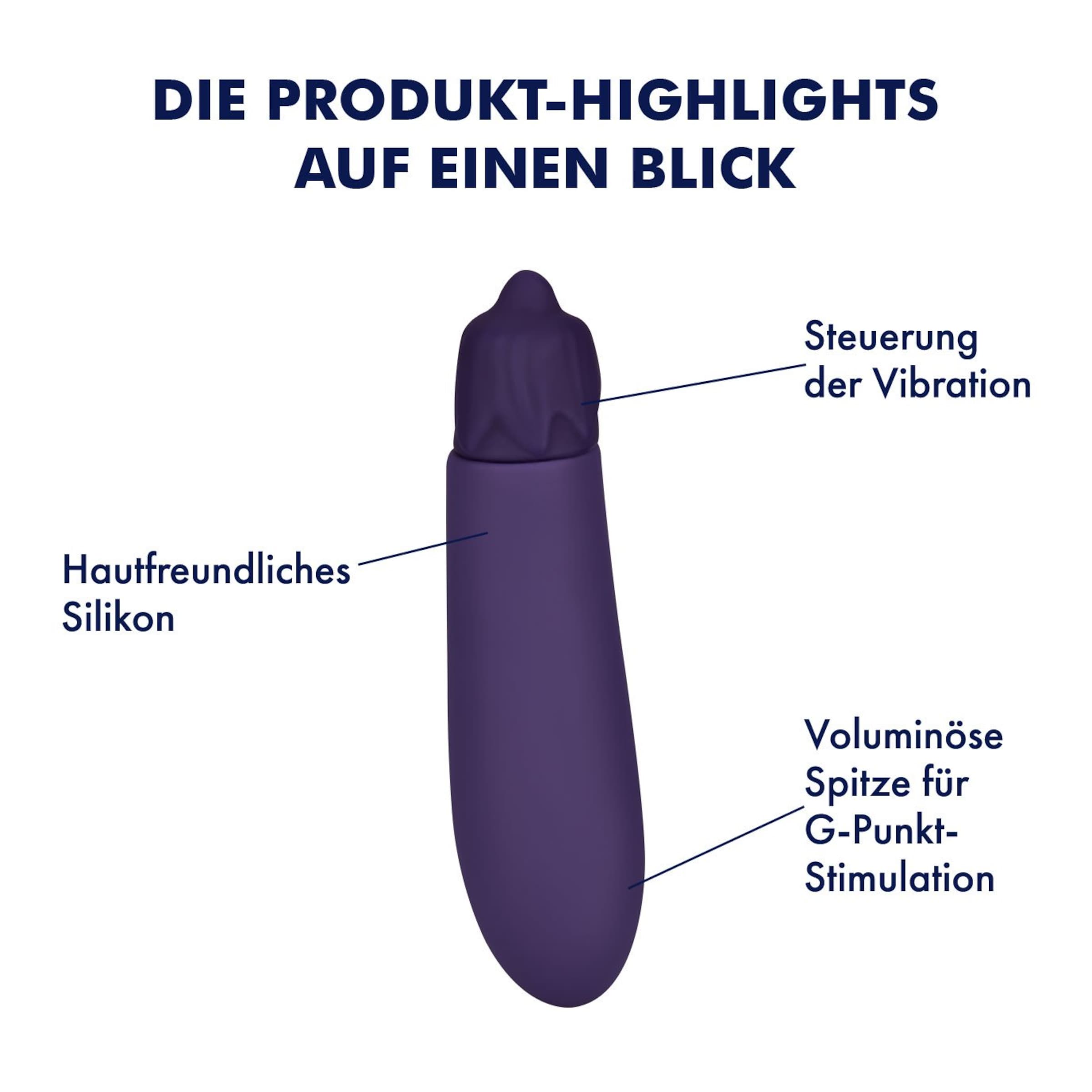Aubergine-Minivibrator, 12 cm