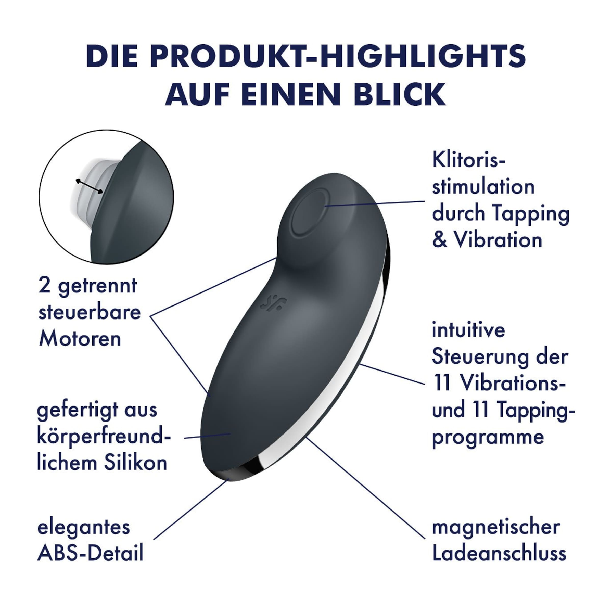 Satisfyer Tap & Climax 2, 11 cm