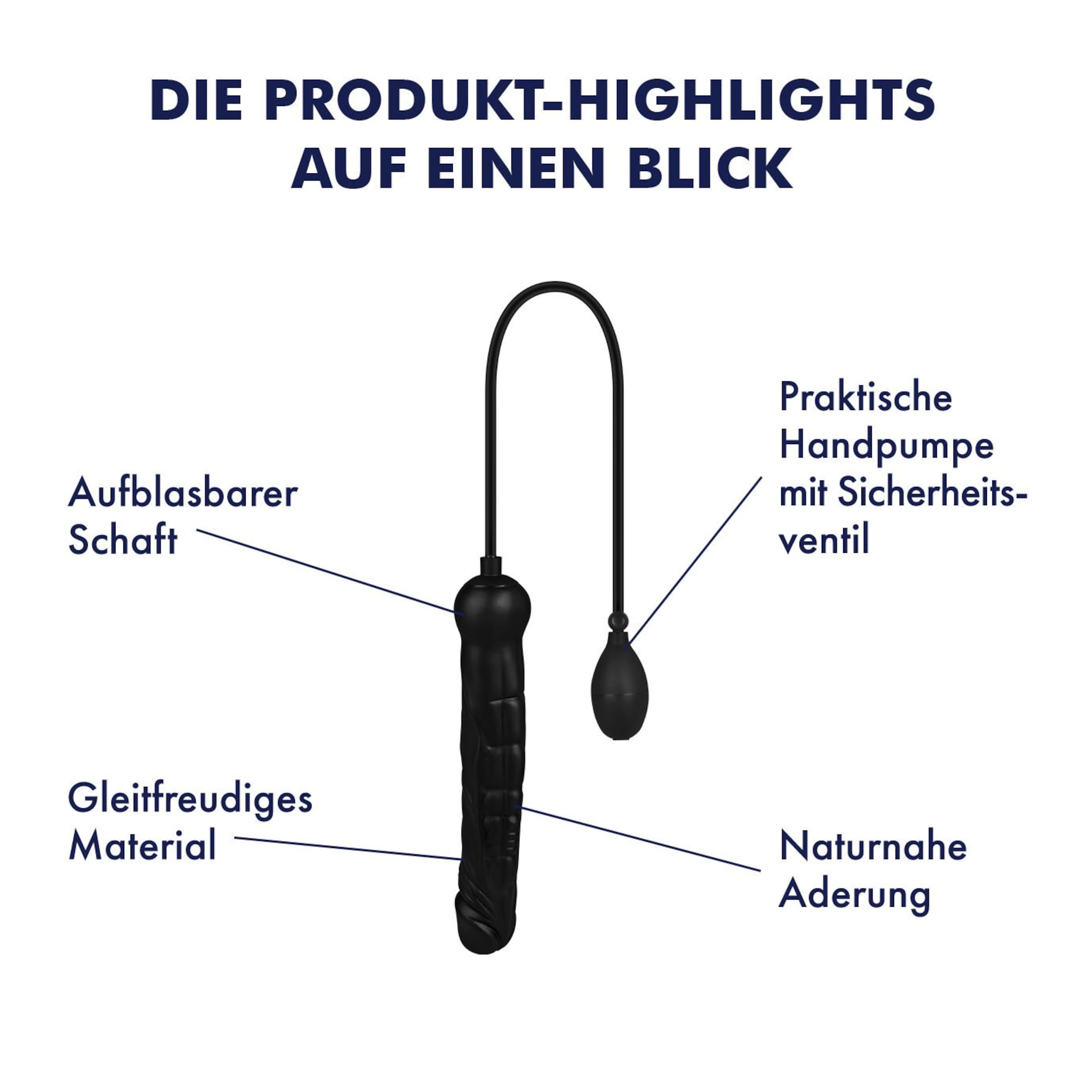 Aufblasbarer Riesendildo, 30,5 cm