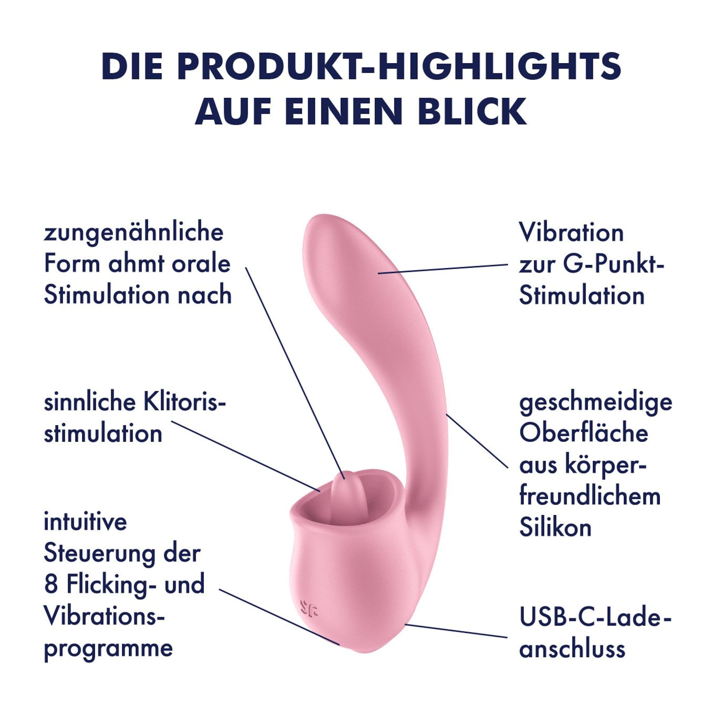 Satisfyer Tongue Genius, 18,5 cm