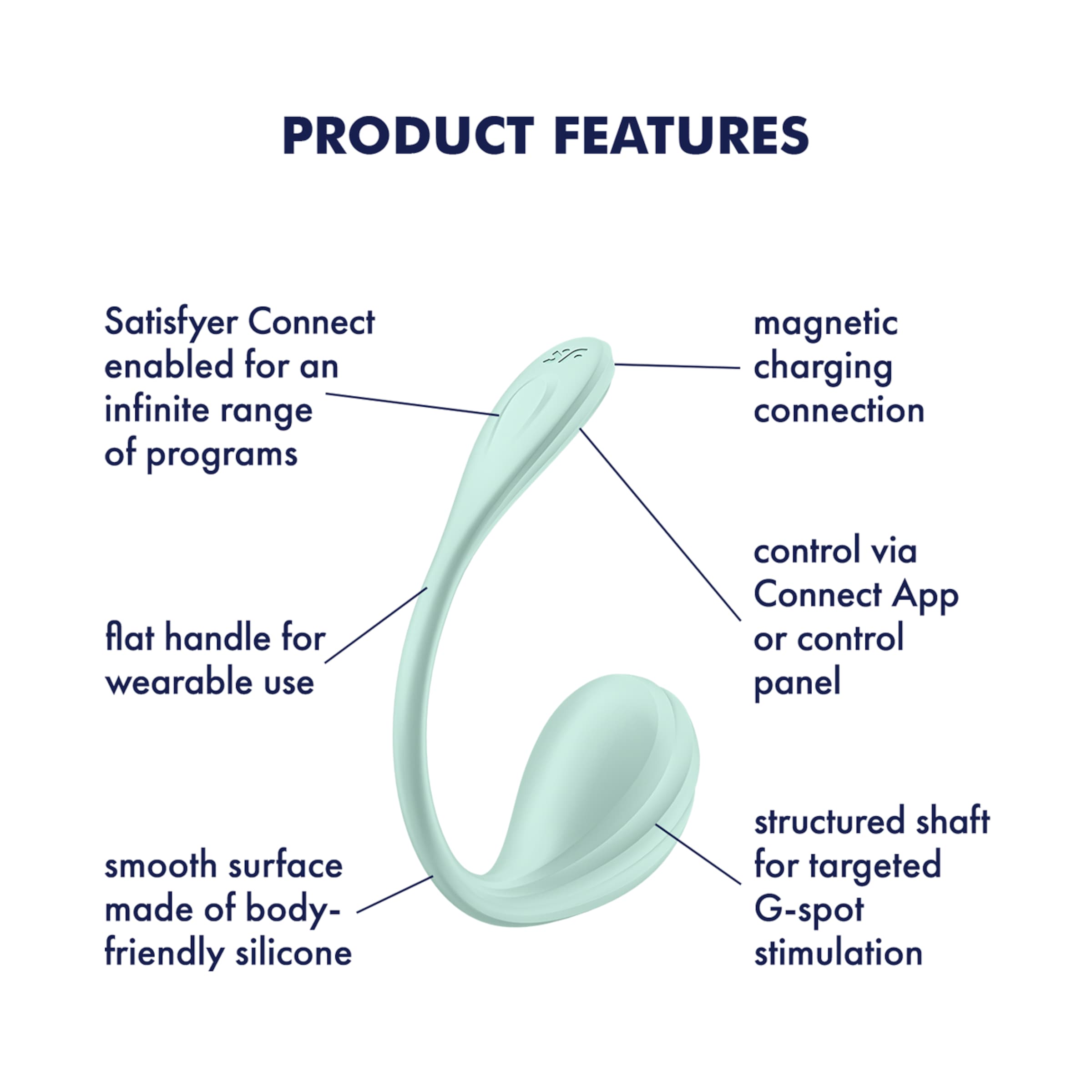 Satisfyer Smooth Petal, 11 cm, mit App