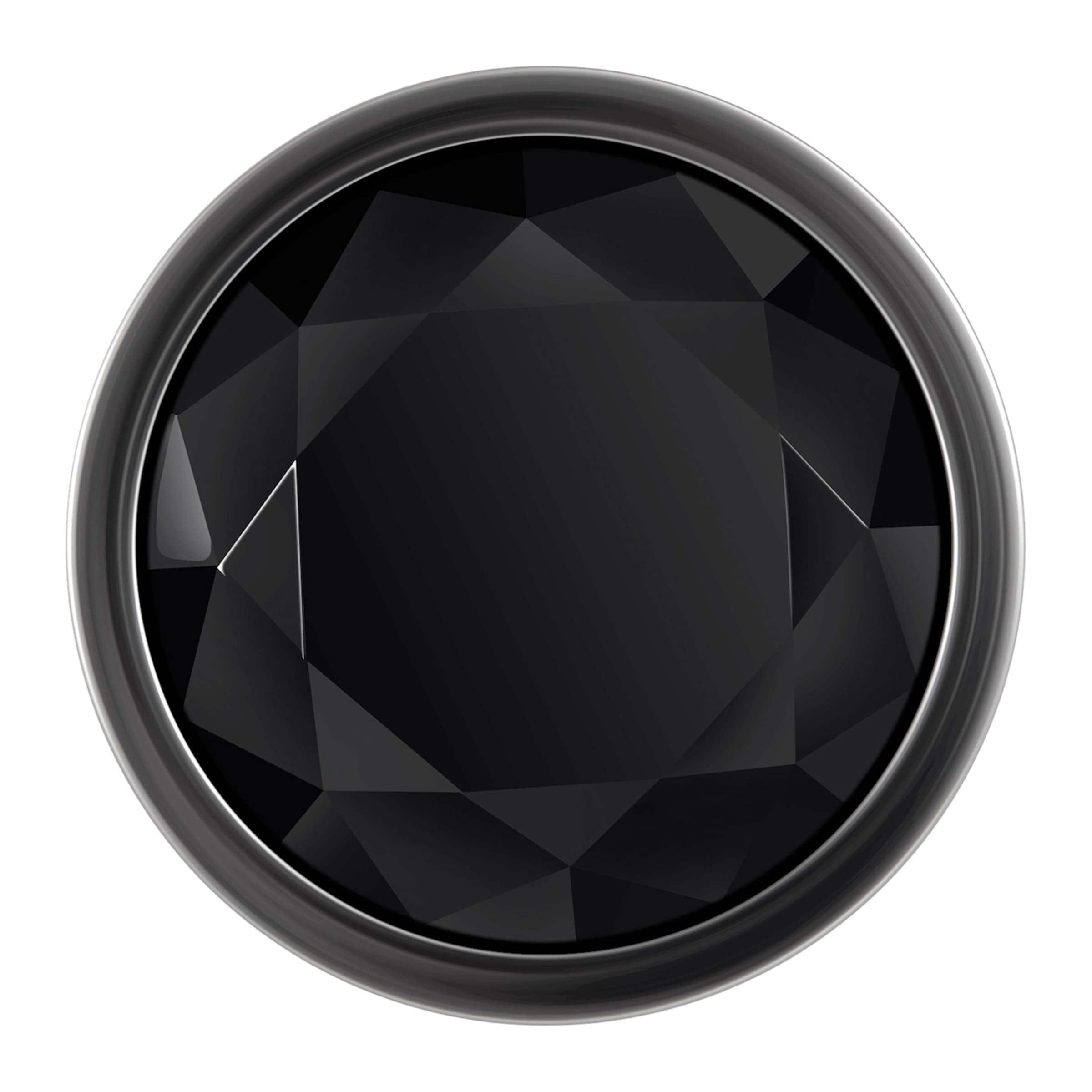 Black Gem Anal Plug - Large, 9,5 cm