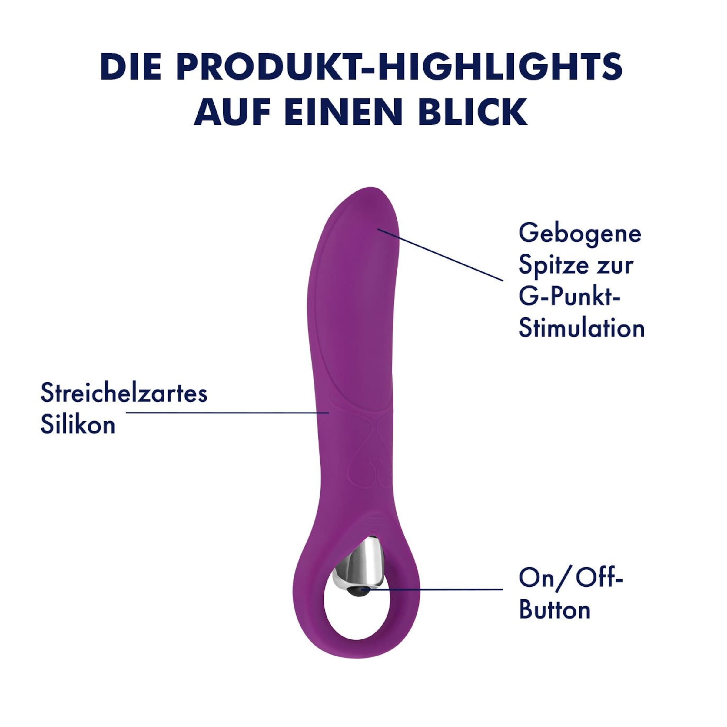 G-Spot Silikon-Vibrator mit Haltering