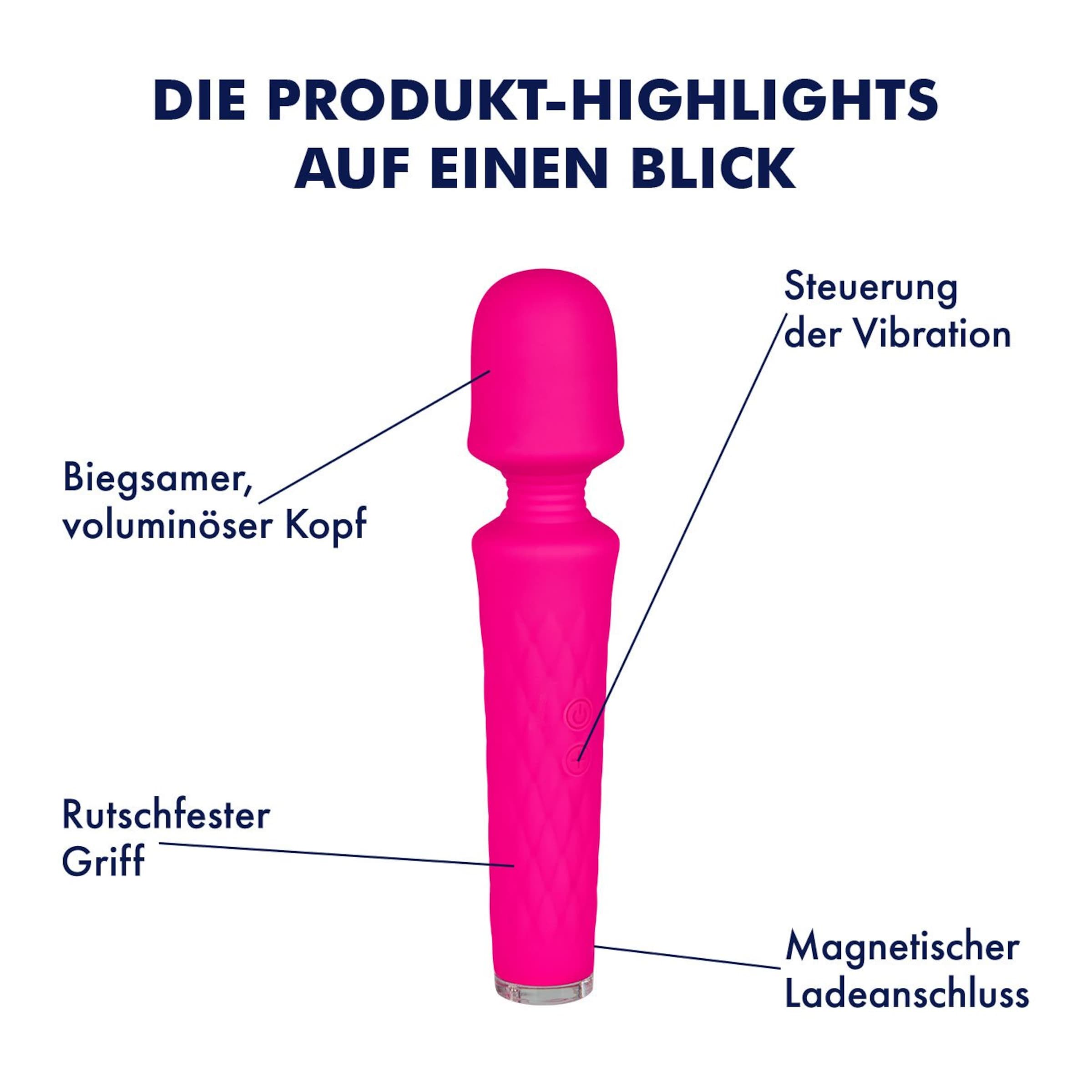Wiederaufladbarer Massager, 21 cm