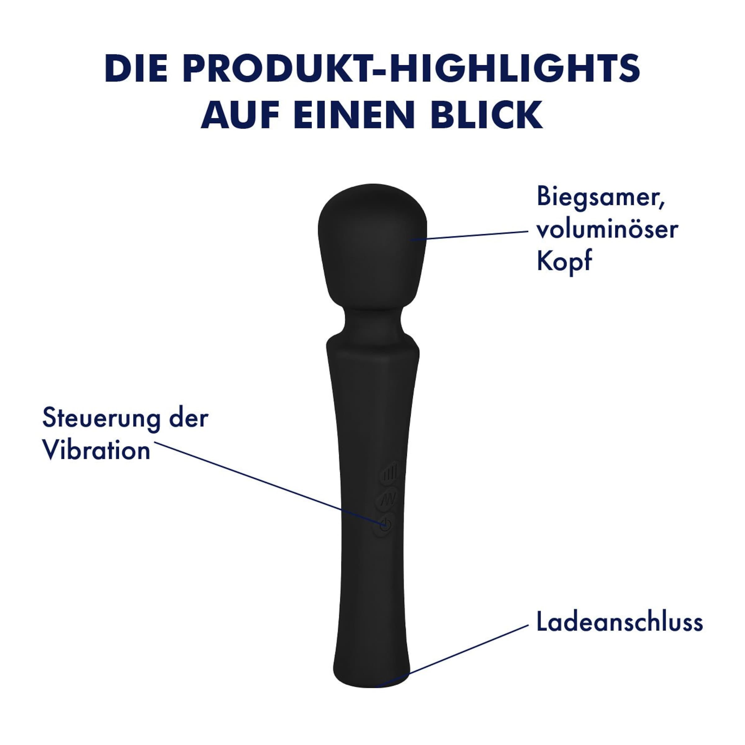 Silikon Massager, 20 cm