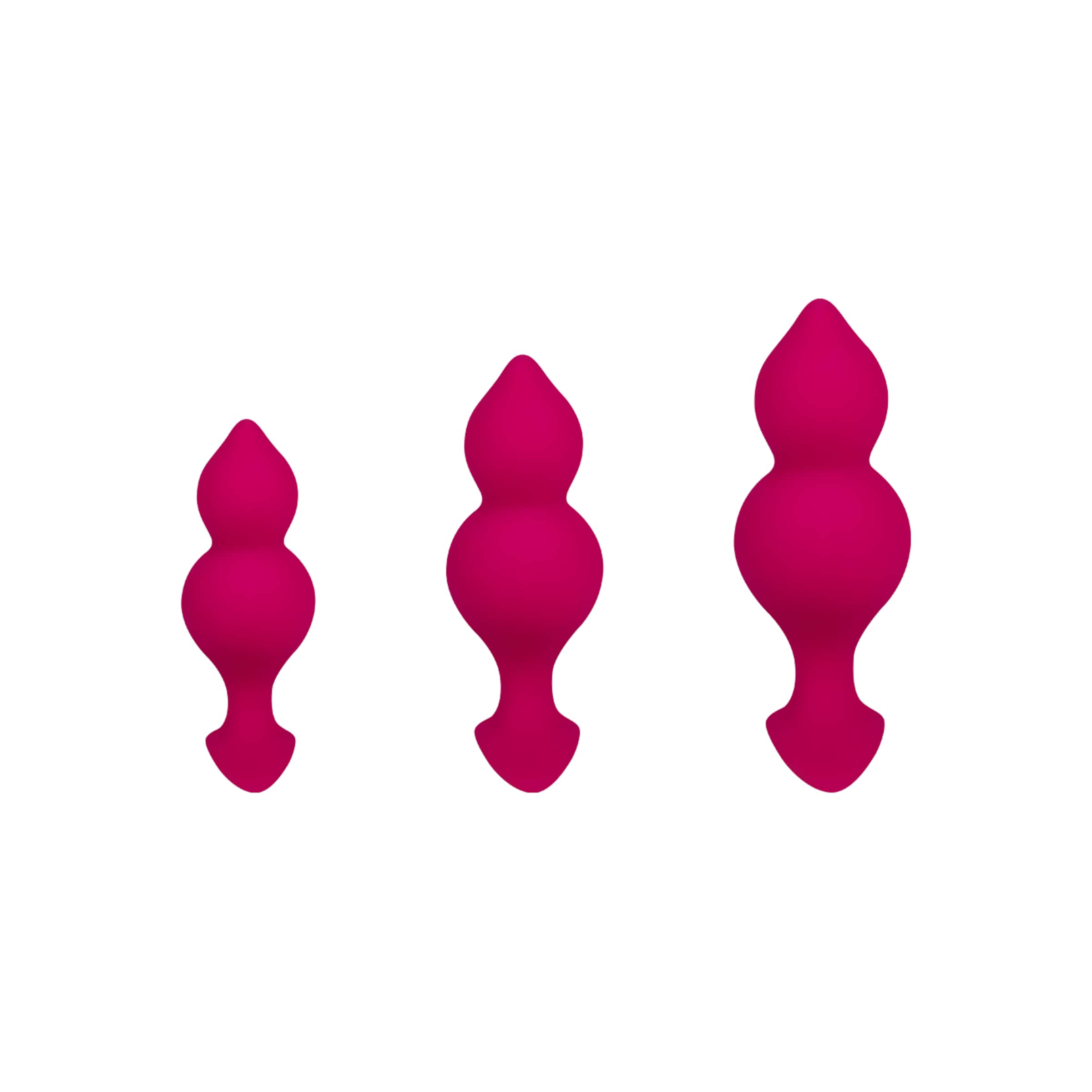 Bibi Twins - Anal Plug Set, 3 Teile, 8   11 cm