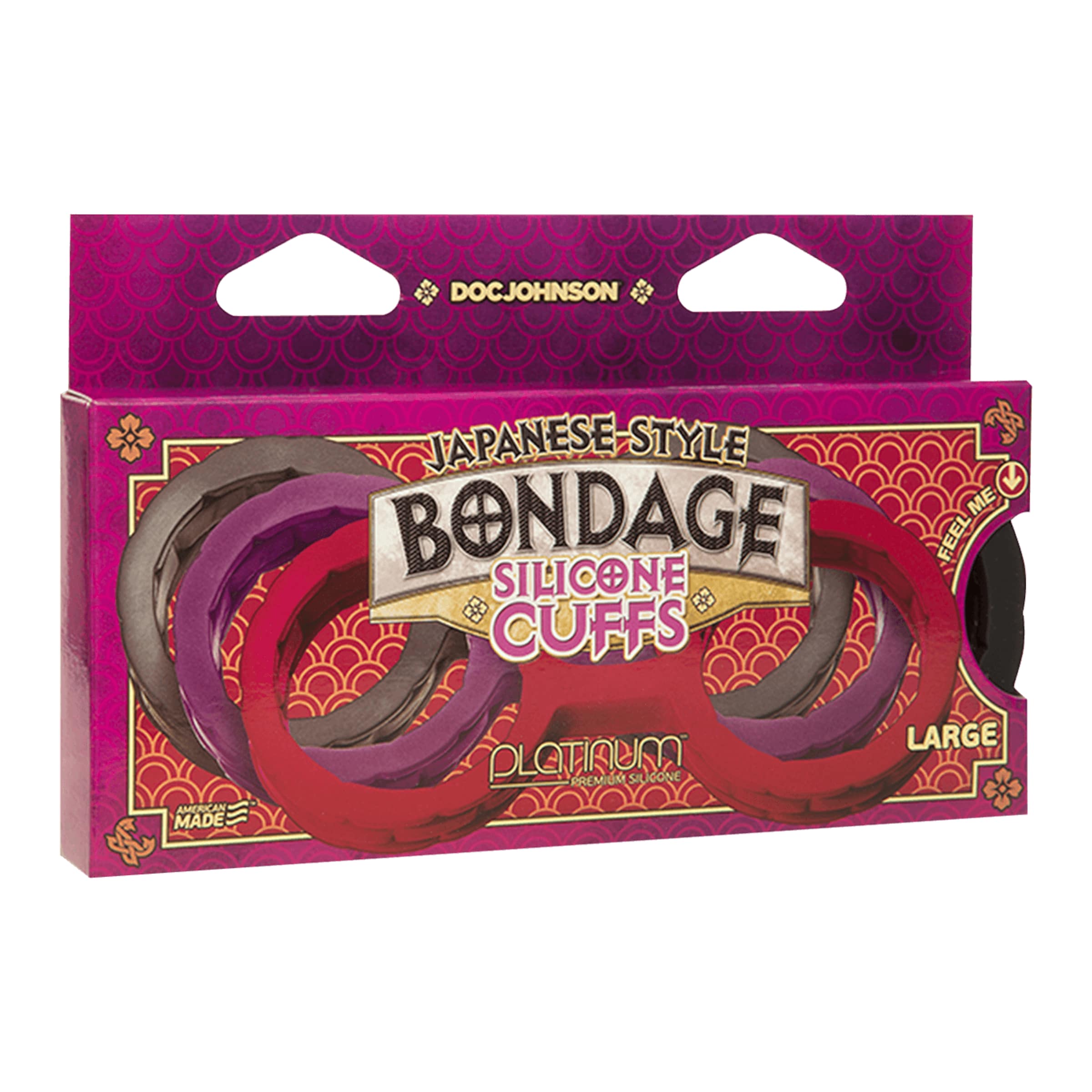 Japanese Bondage - Silicone Cuffs - Large