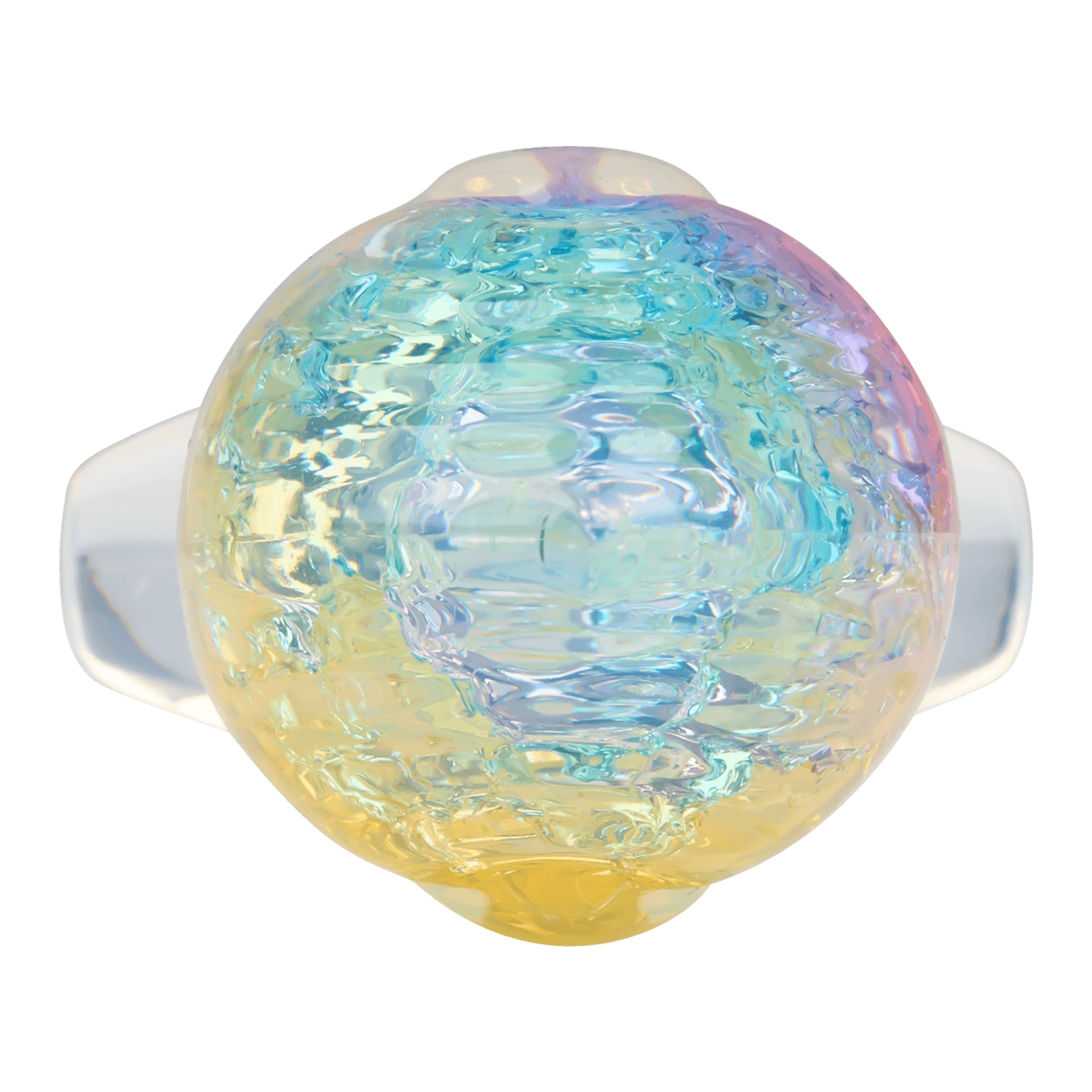 Schimmernder Analplug aus Silikon; 9,5 cm